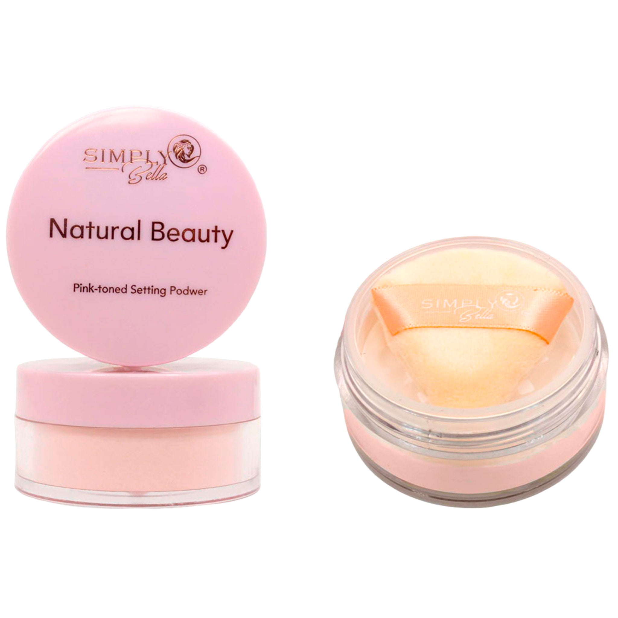 (24-pack) Simply Bella Natural Beauty Pink-Toned Setting Powder (Set) - Thumbnail 2