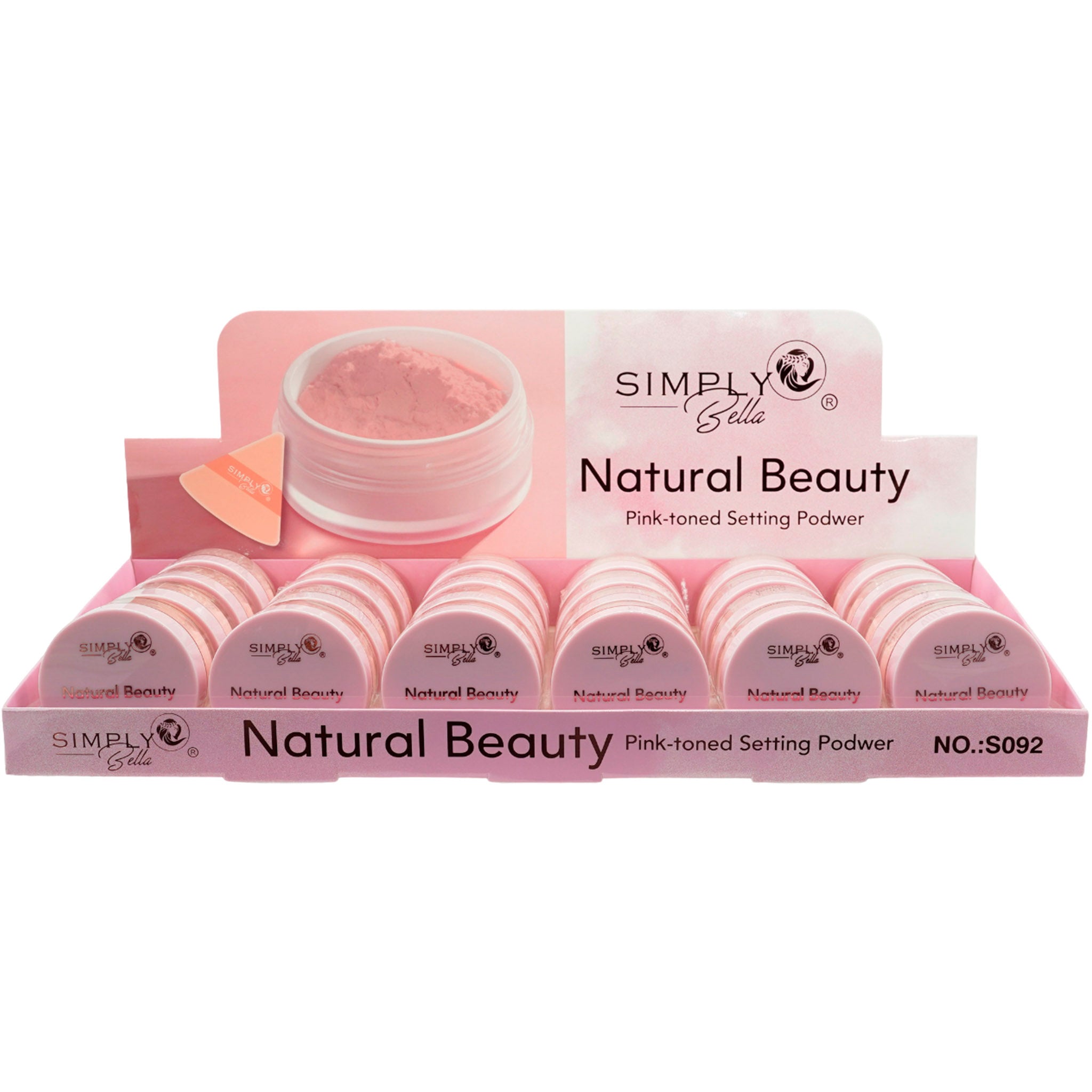 (24-pack) Simply Bella Natural Beauty Pink-Toned Setting Powder (Set)