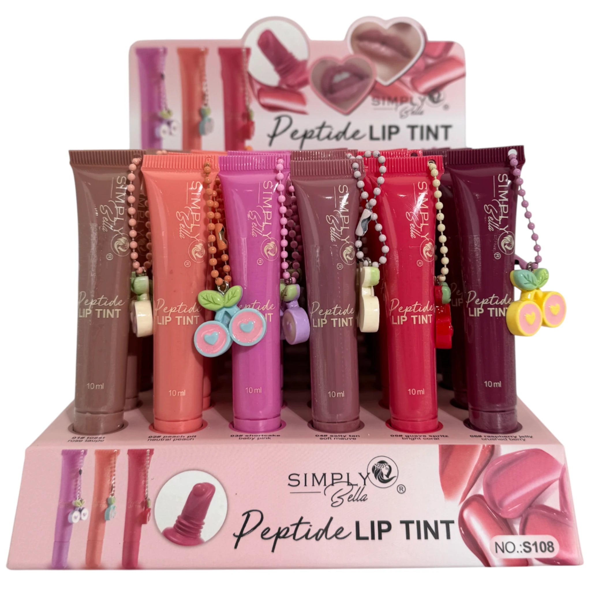 (36-pack) Simply Bella Peptide Lip Tint