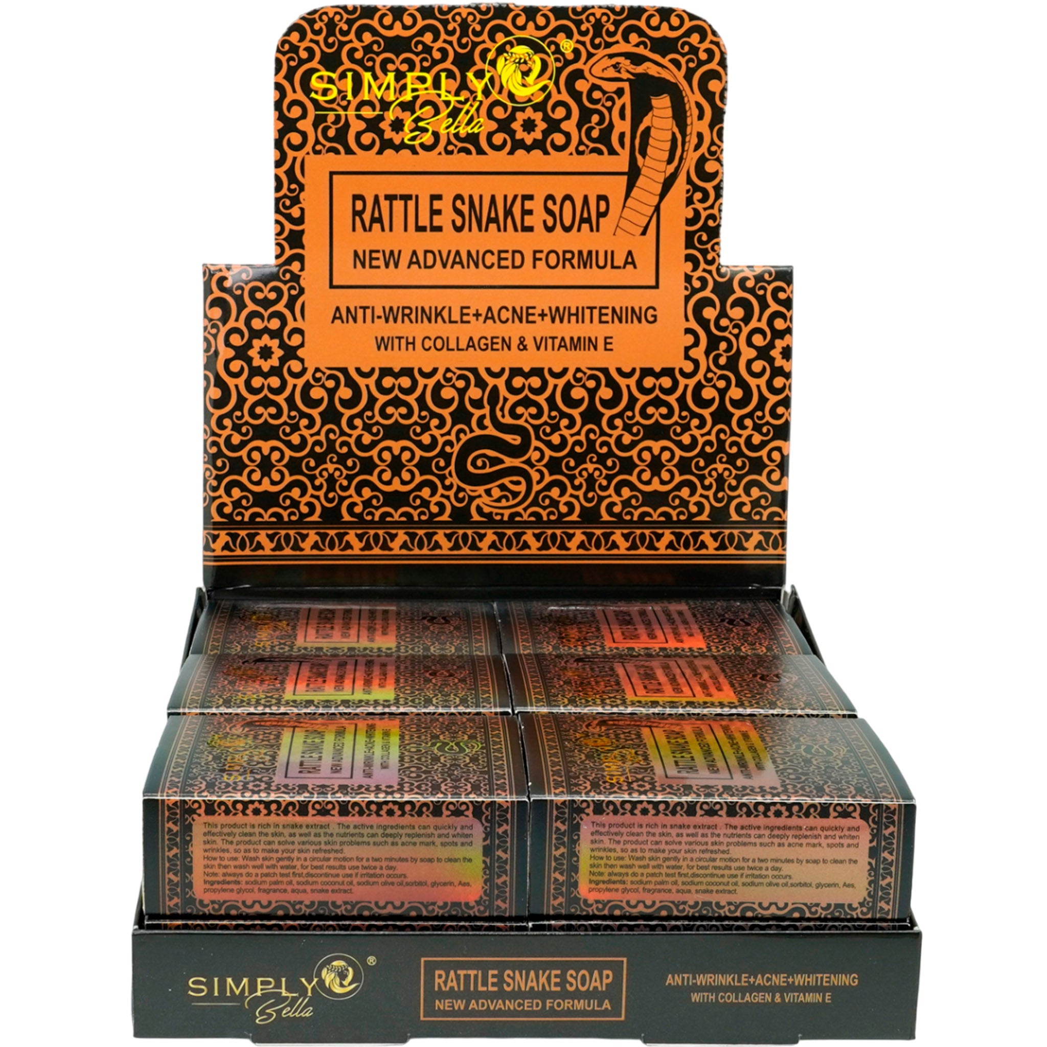(12-pack) Simply Bella Rattle Snake Soap