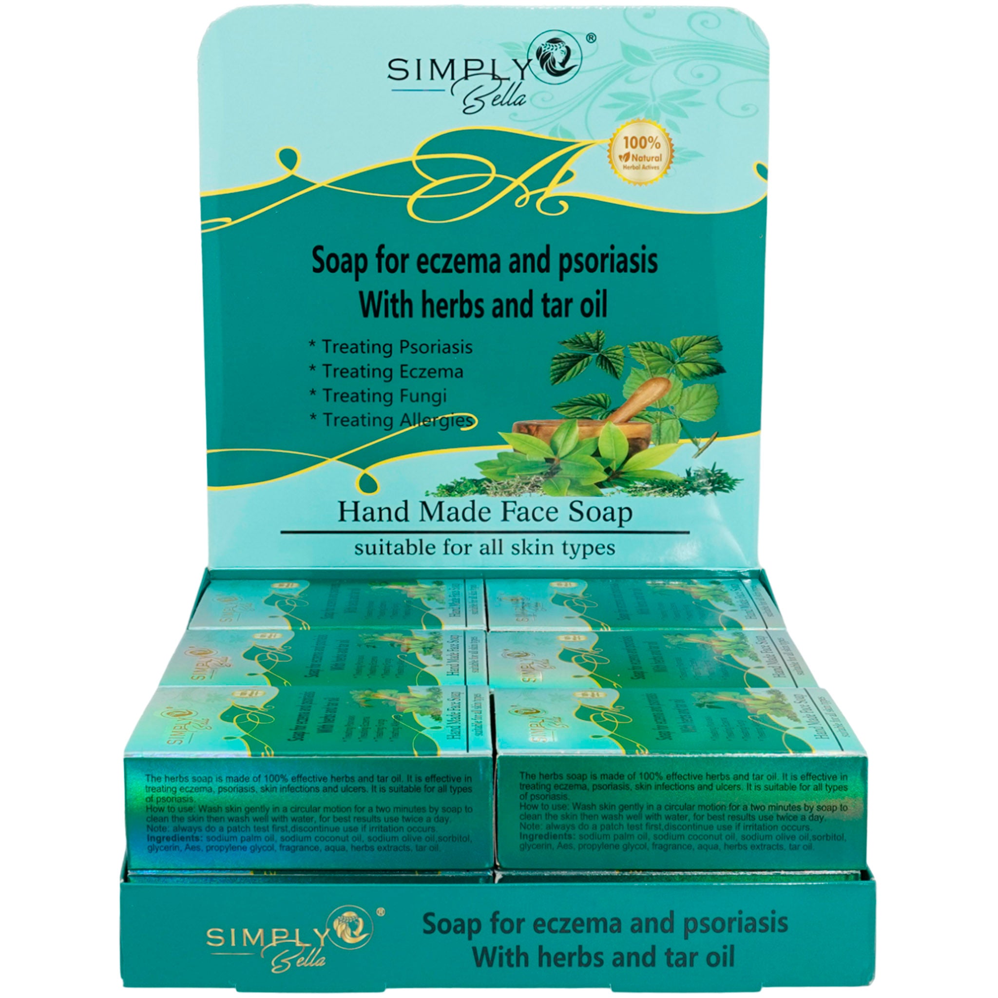 (12-pack) Simply Bella Soap For Eczema And Psoriasis