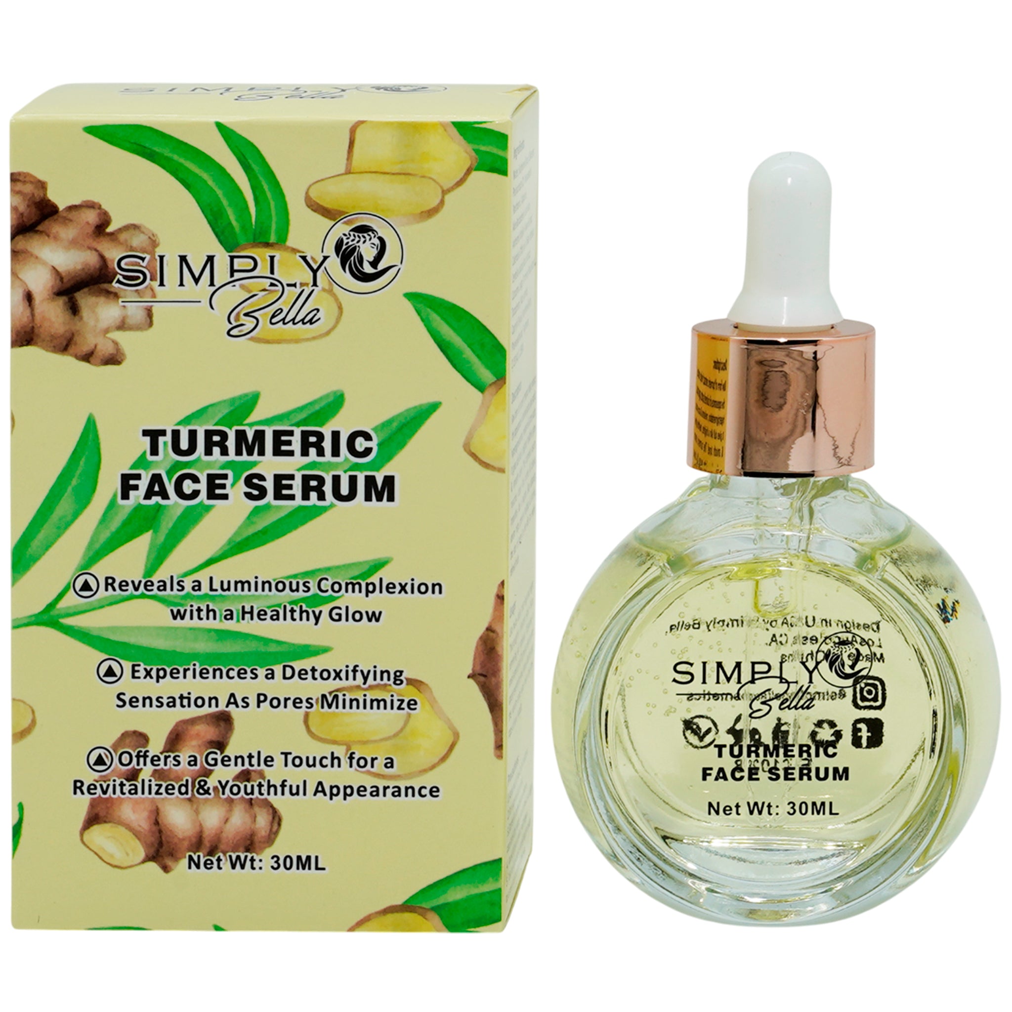 (5-pack) Simply Bella Turmeric Face Serum