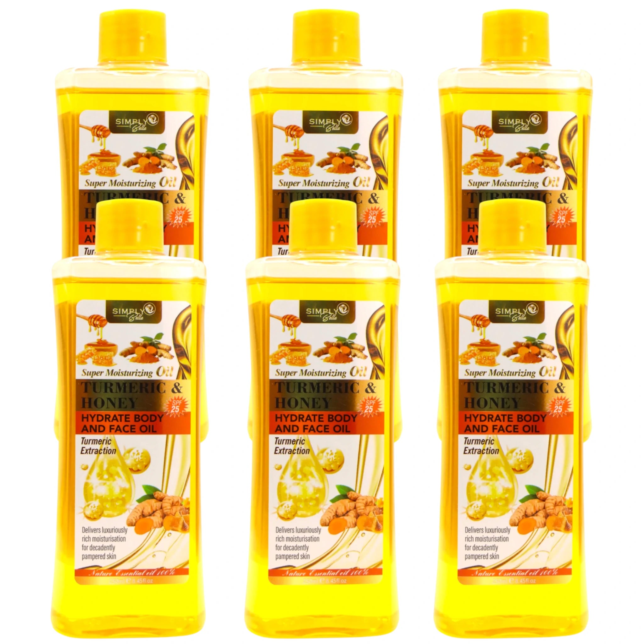 (6-pack) Simply Bella Turmeric & Honey Oil - Image 1