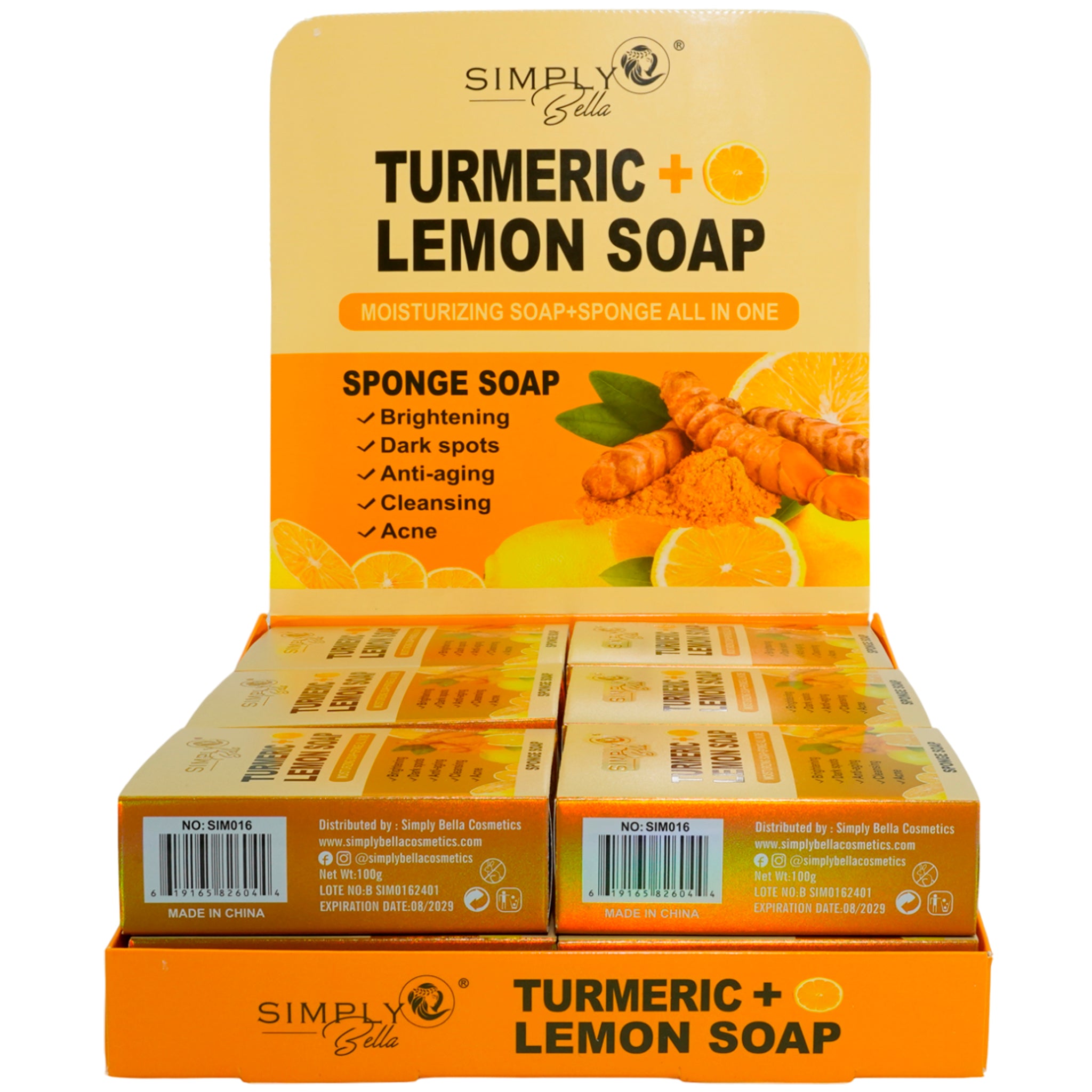 (12-pack) Simply Bella Turmeric + Lemon Soap - Thumbnail 2