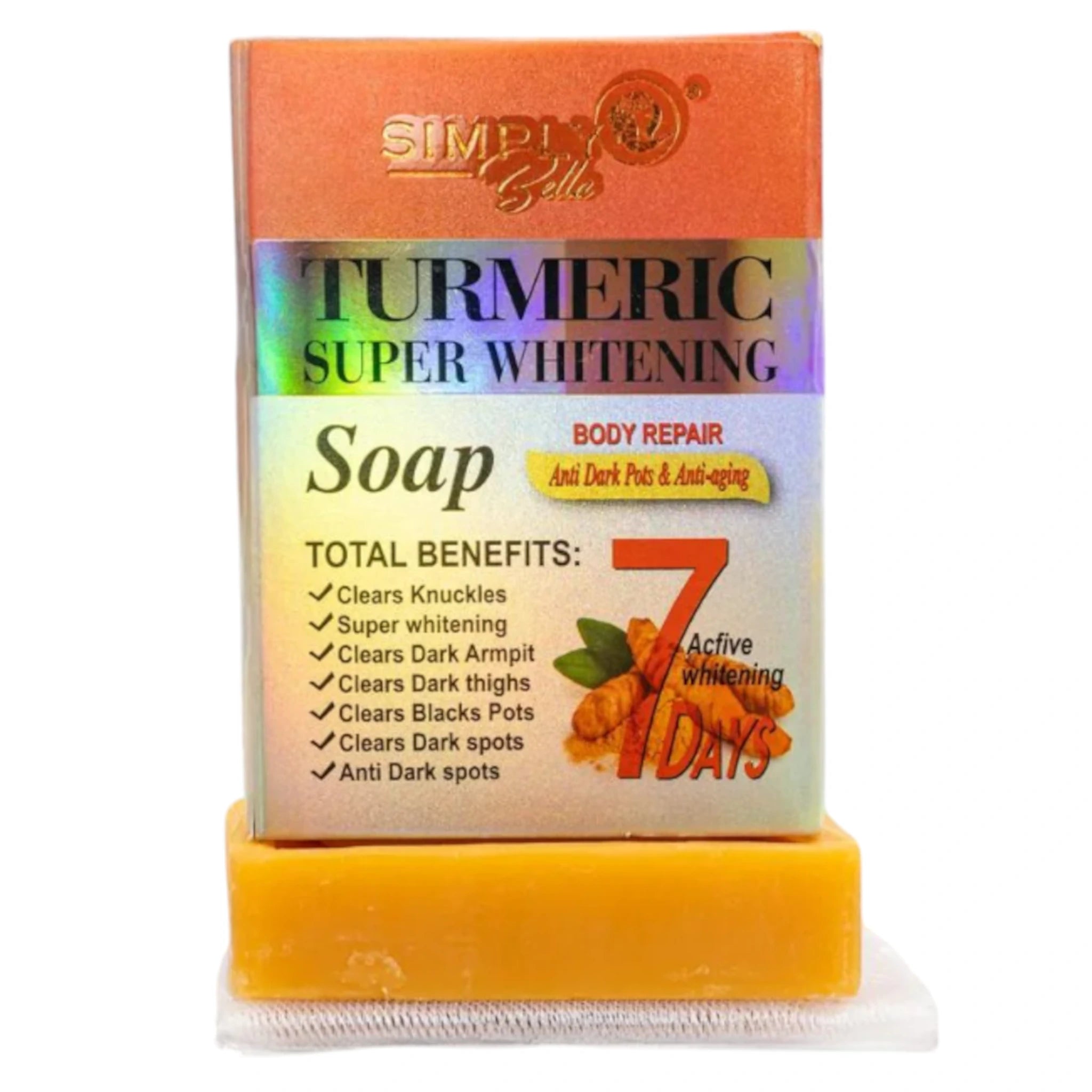 (12-pack) Simply Bella Turmeric Super Whitening Soap - Thumbnail 2