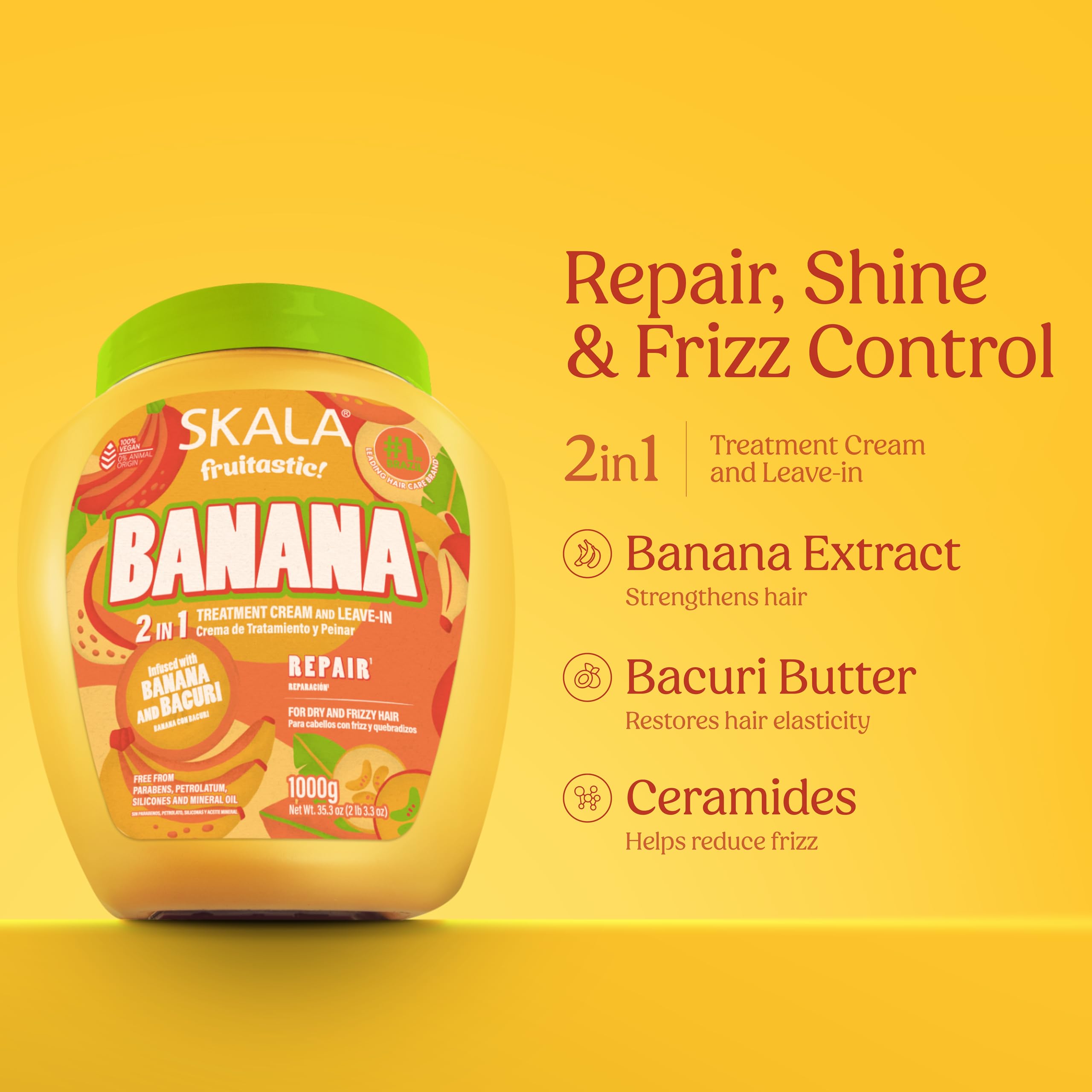 Skala Frutastic Hair Treatment Cream Banana for Frizzy Brittle Hair With Banana
