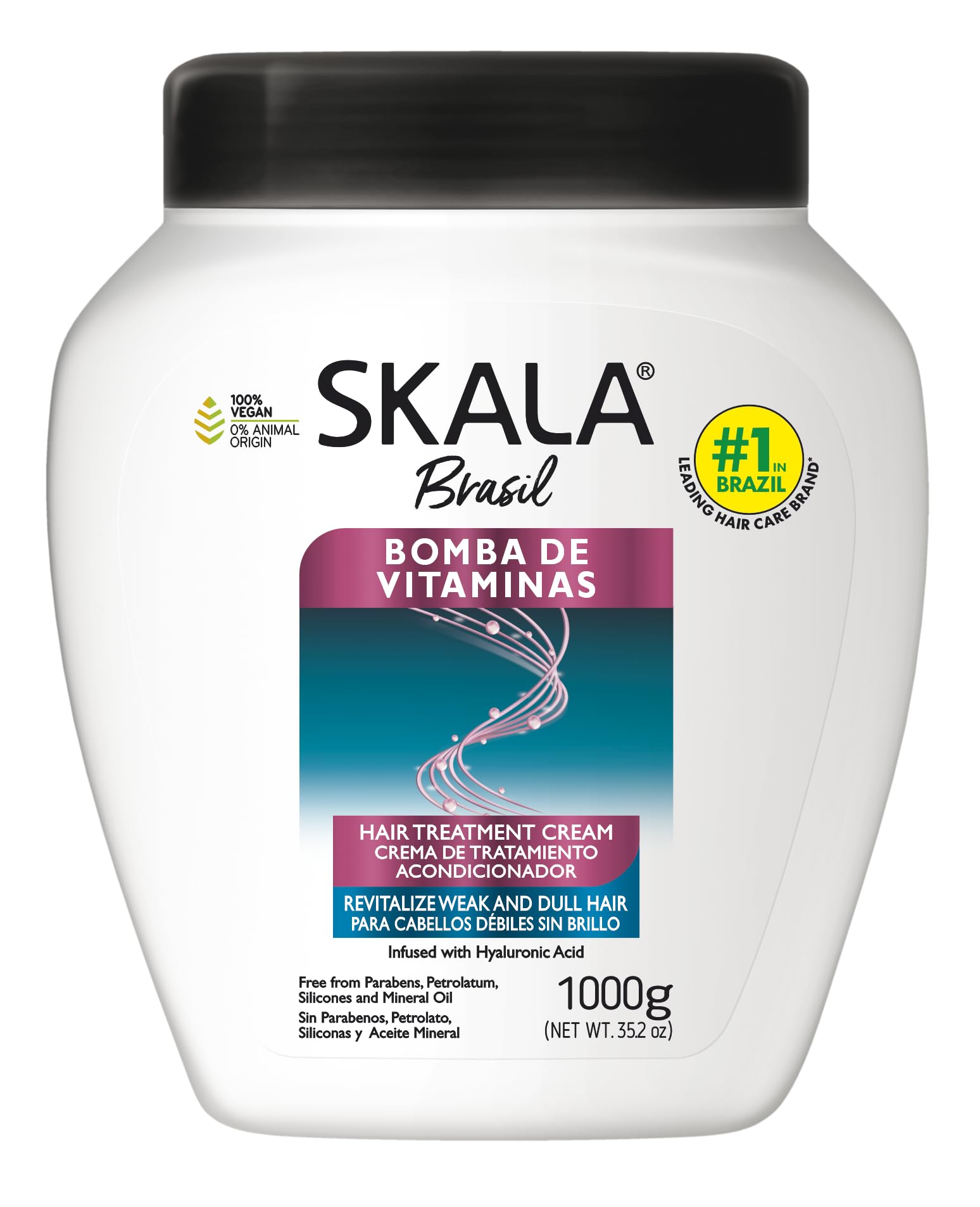 Skala Brasil Bomba de Vitaminas Hair Treatment Cream 35.2 oz - Thumbnail 2