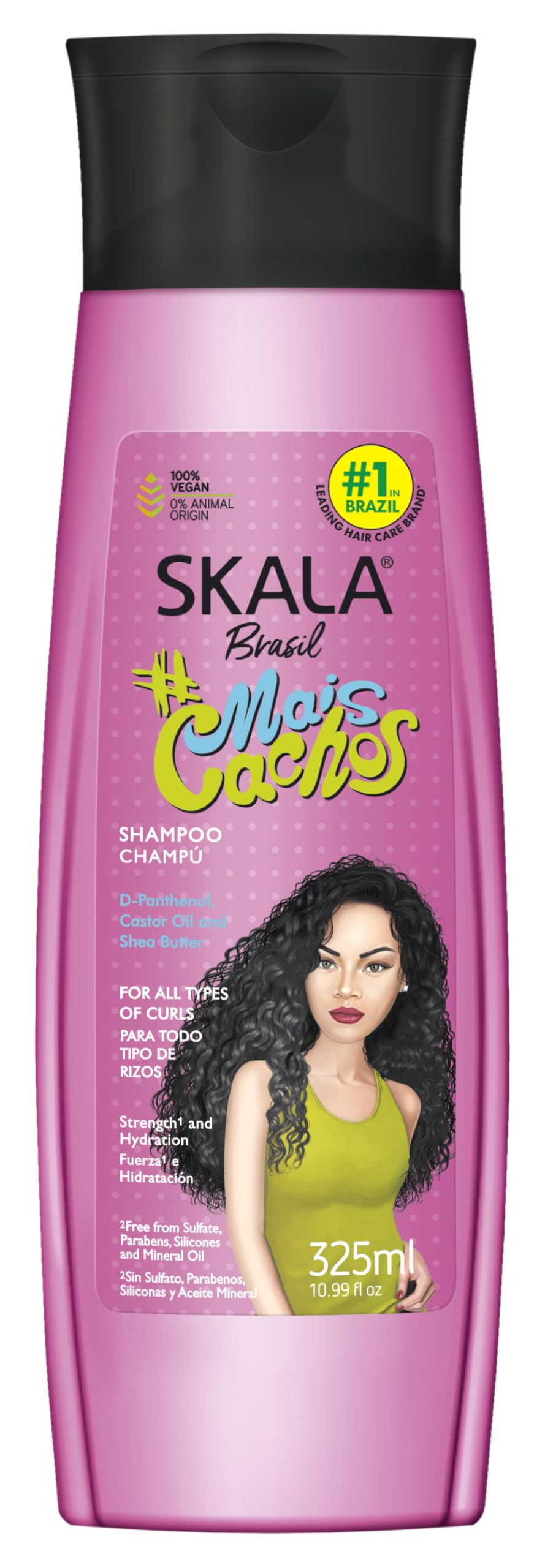 Skala Expert Shampoo #maiscachos 10.99 Fl Oz Sulfate Free Cleanser for Curly