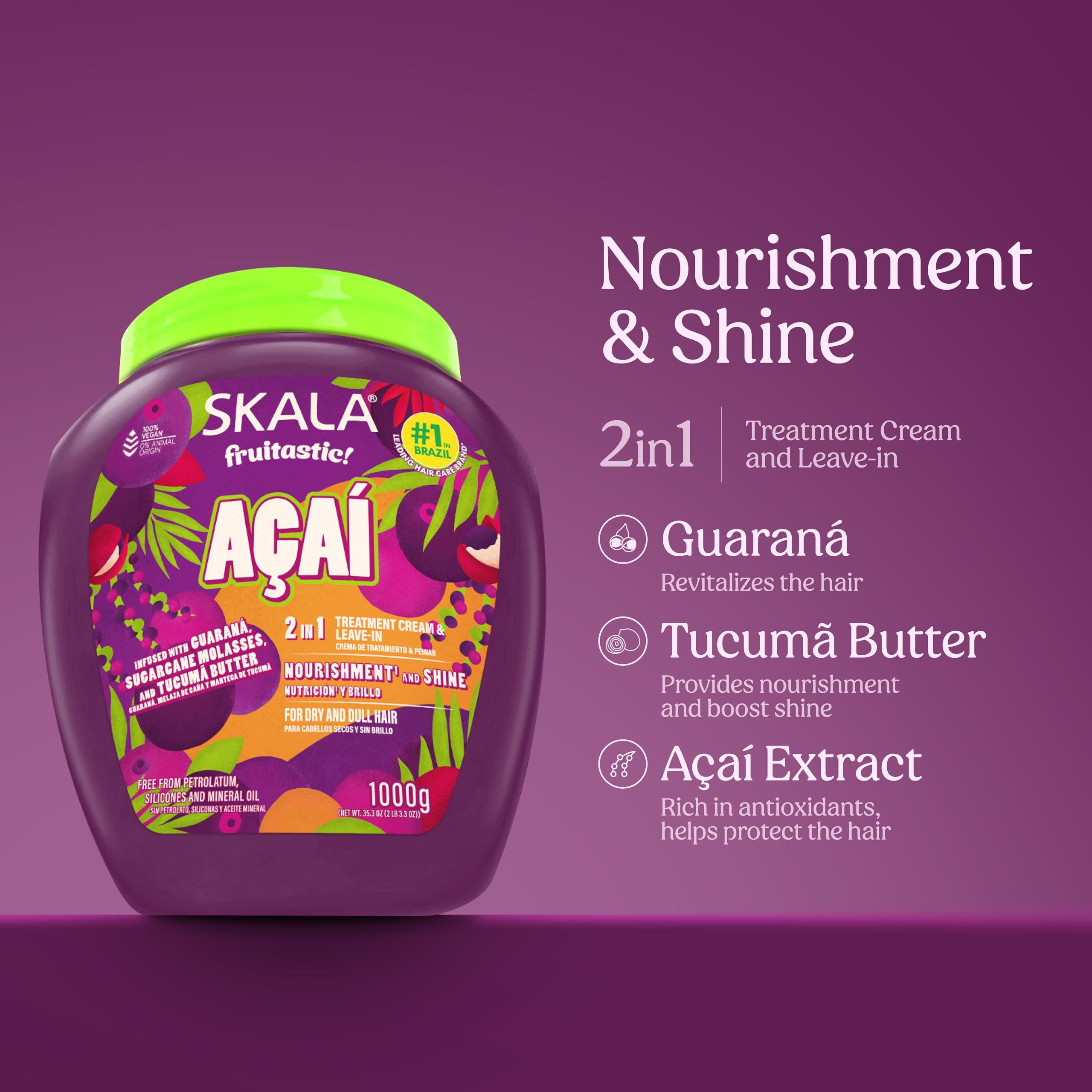 Skala Treatment Cream Açaí 2in1 1000 G / 35.27 oz