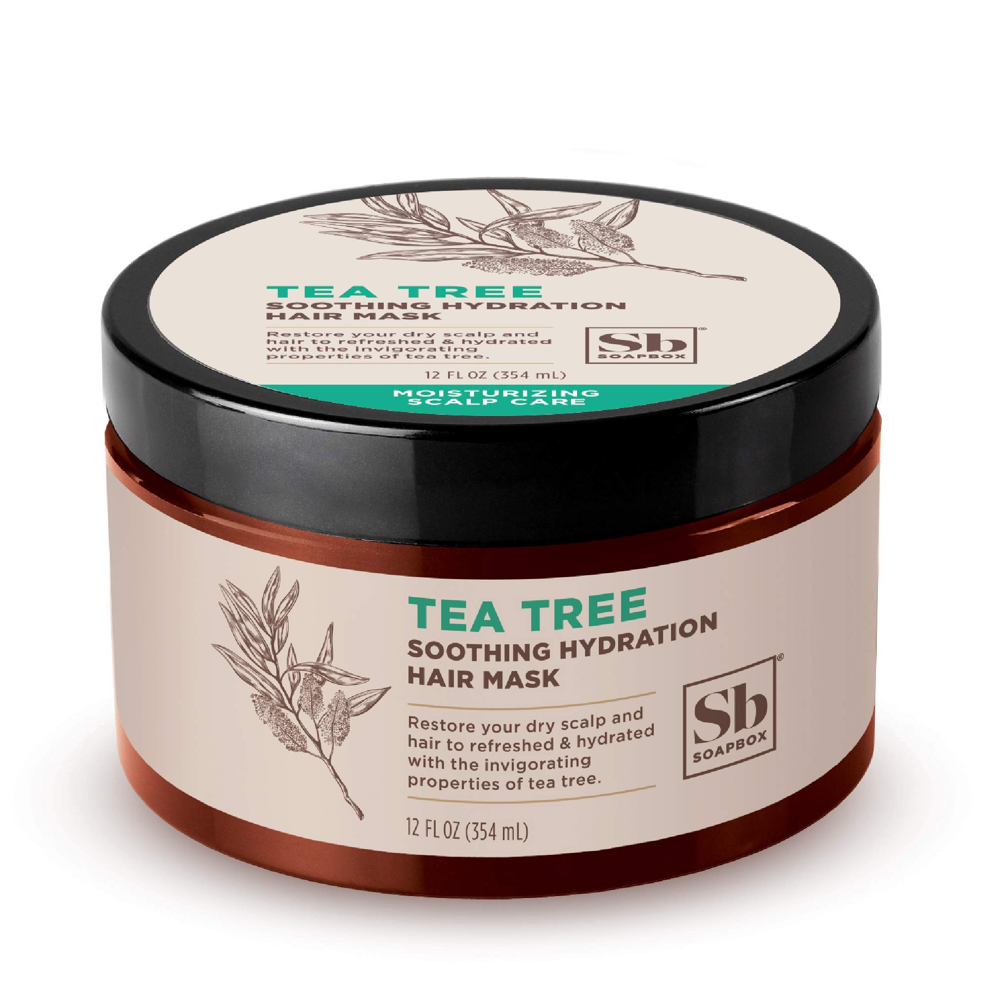 Soapbox Hair Mask Tea Tree Deep Conditioner Soothing Hydration for Dry Damaged
