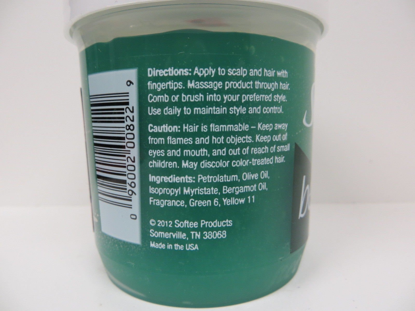 Softee Bergamot Hair Dress and Pressing Oil 5 oz