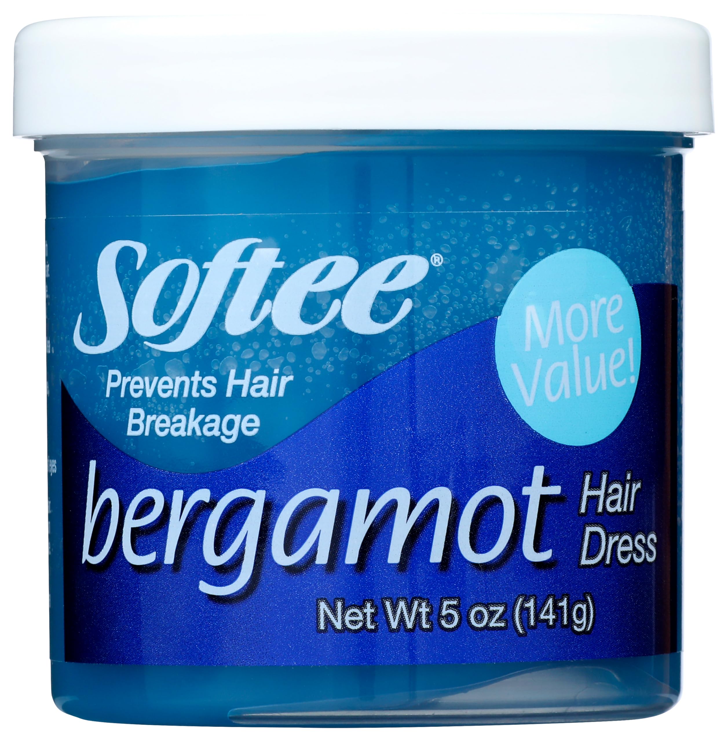 Softee Bergamot Hair Dressing Product Blue 5 oz