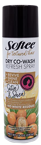 Softee Dry Shampoo Conditioner Co Wash Root Touch Up Refresh Satin Shea 10 oz - Thumbnail 2