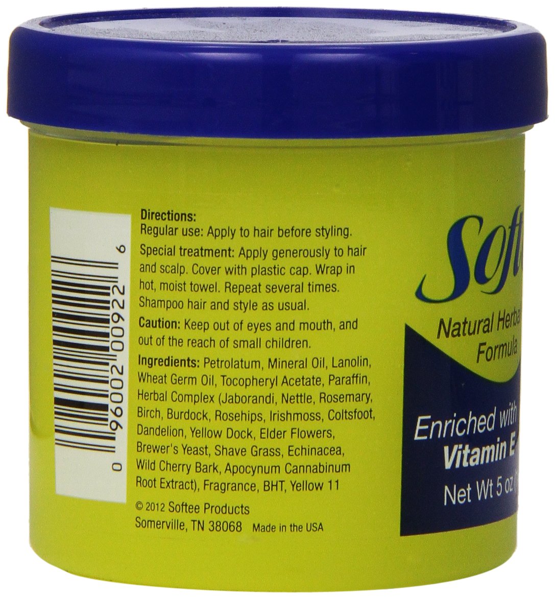 Softee Hair Food With Vitamin E 5 oz - Thumbnail 2