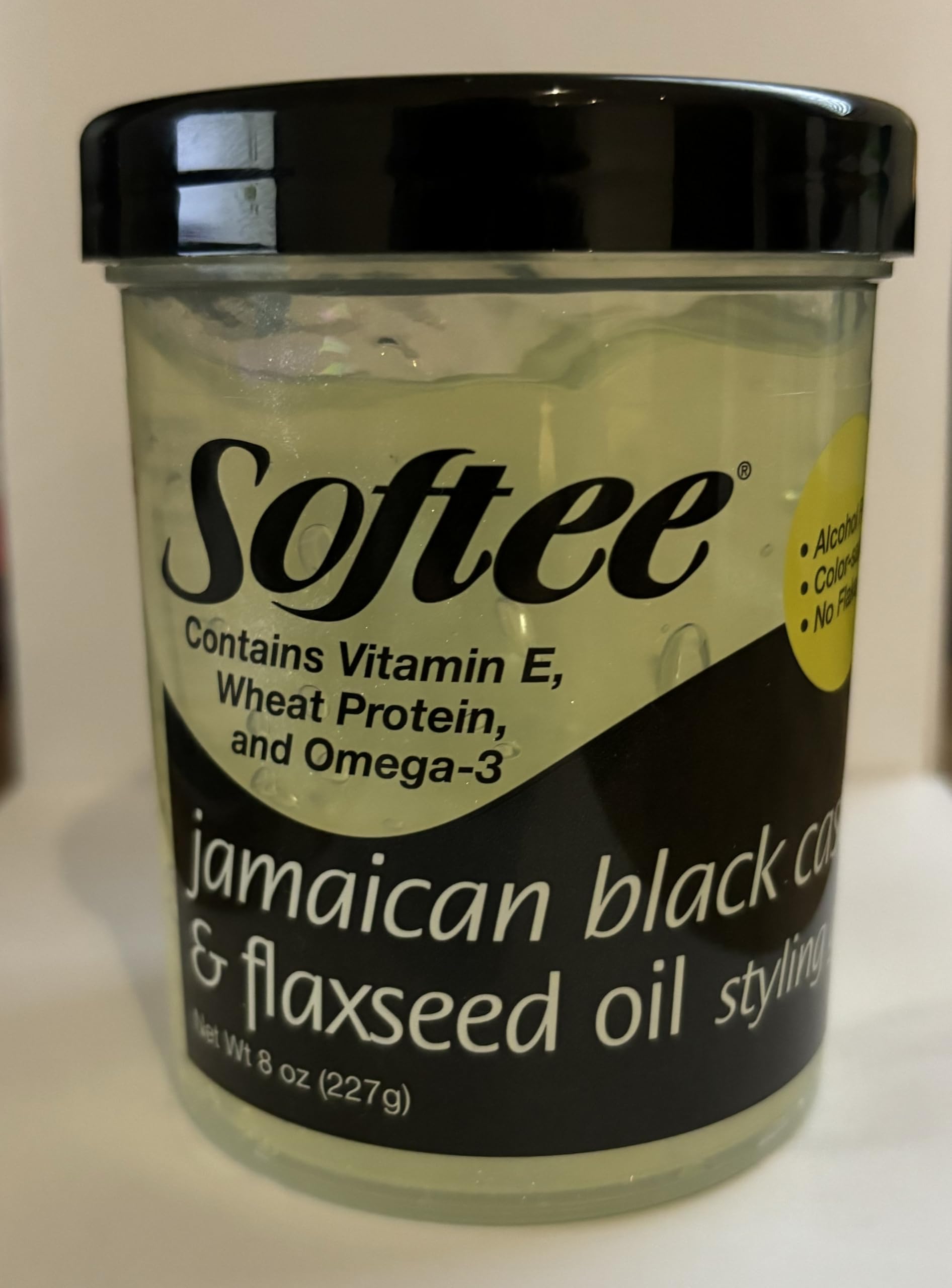 Softee Softee Jamaican Black Castor Flaxseed Oil Styling Gel Green 8 oz - Thumbnail 2