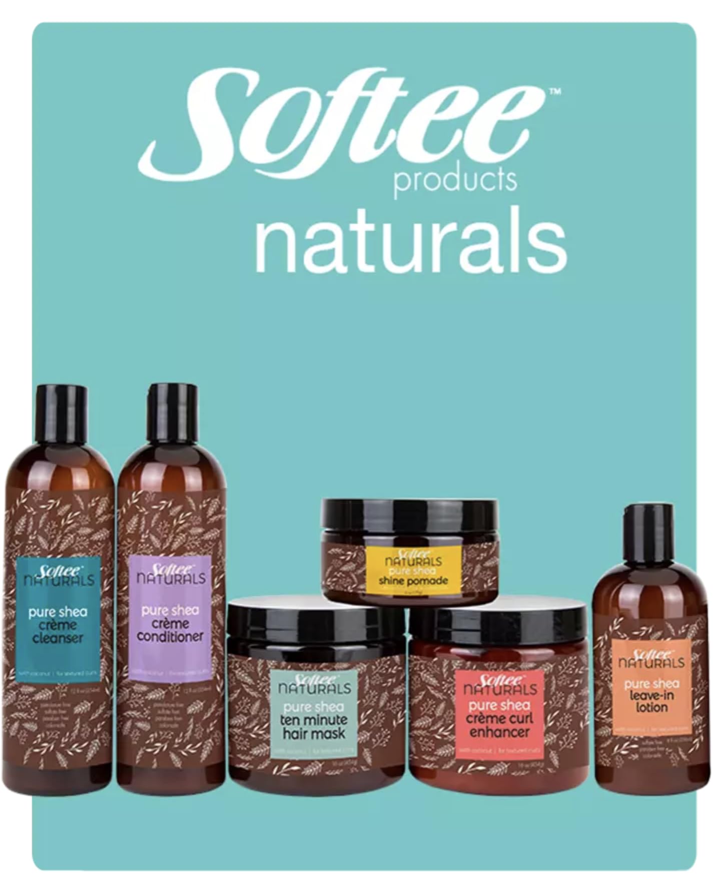 Softee Naturals Pure Shea Crème Curl Enhancer 16 oz - Thumbnail 2