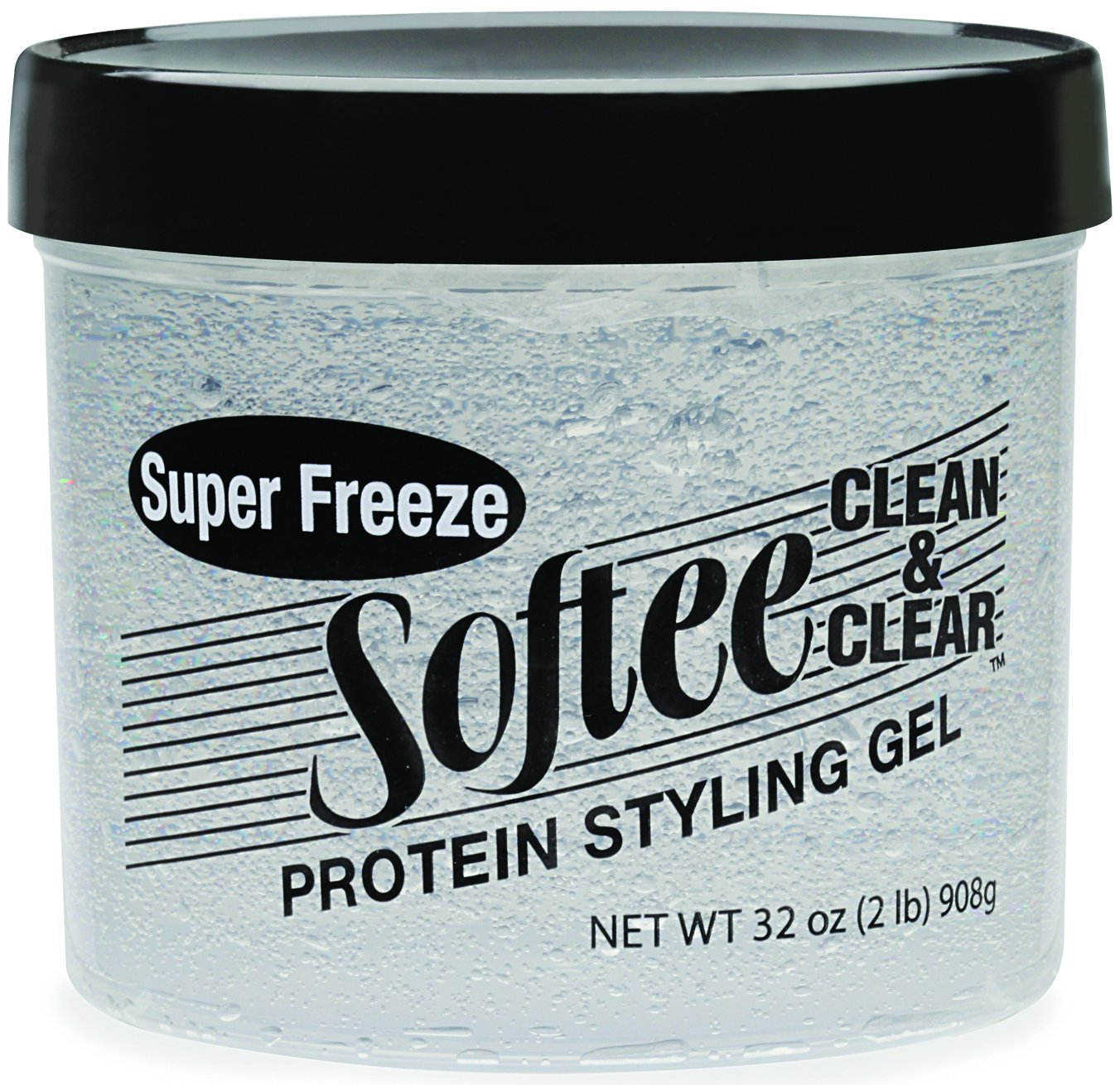 Softee Clean Clear Super Freeze Protein Styling Gel 32 oz