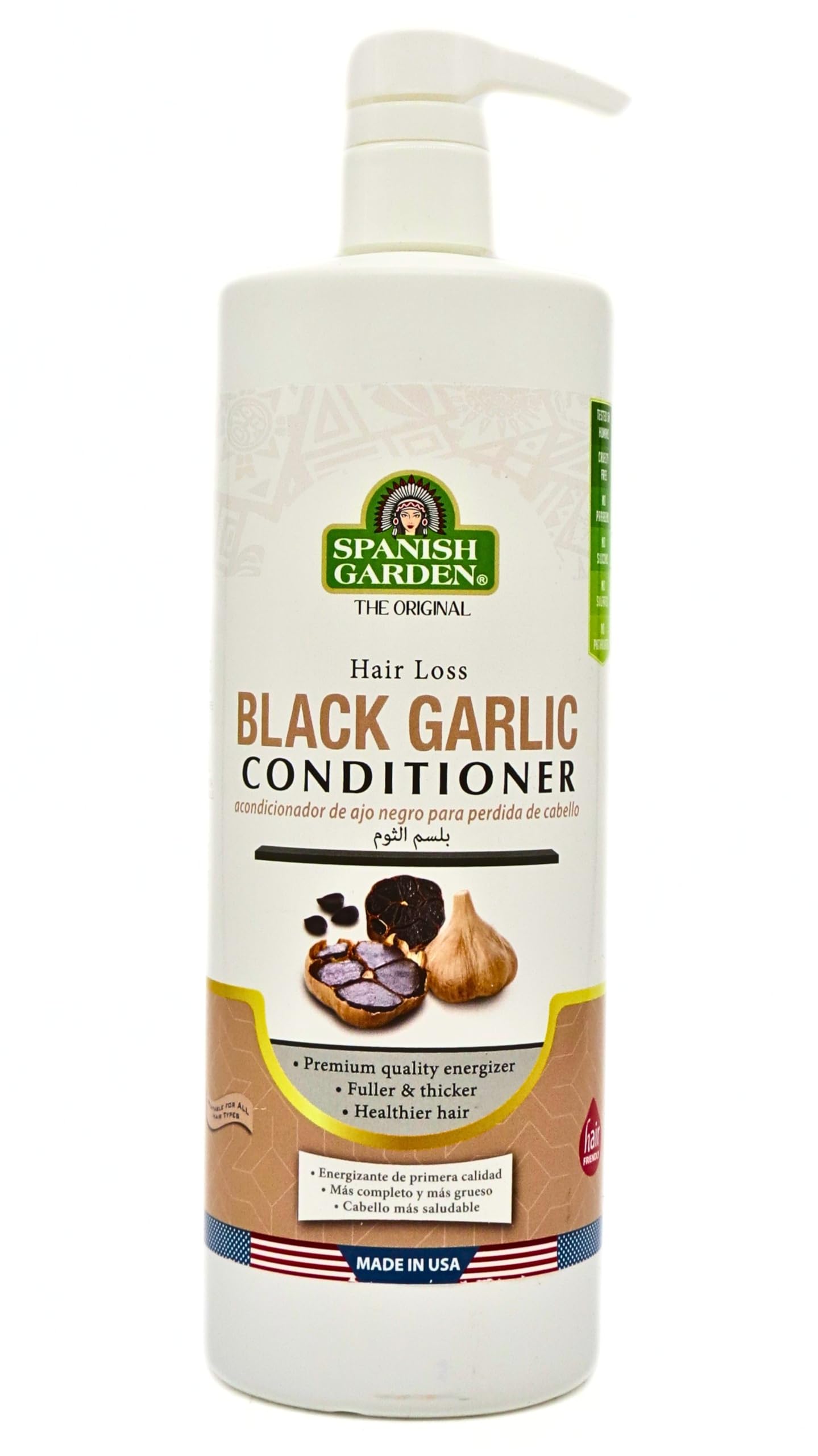 Spanish Garden Hair Loss Black Garlic Conditioner | Fuller Thicker Healthier
