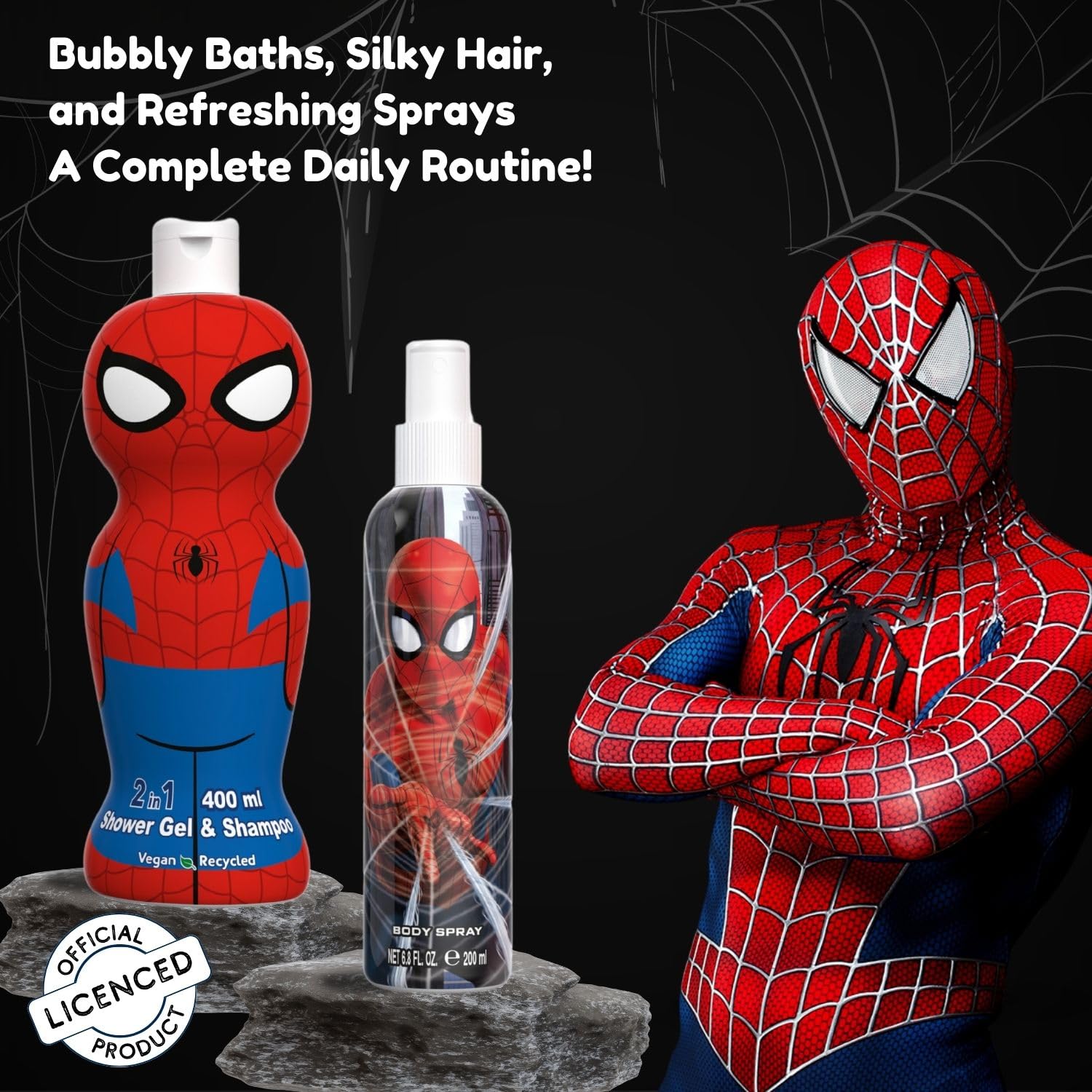 [Set] Spiderman 6.7 Body M + 13.5 S/g Shampoo Usa 1pcs Bybox - Thumbnail 2