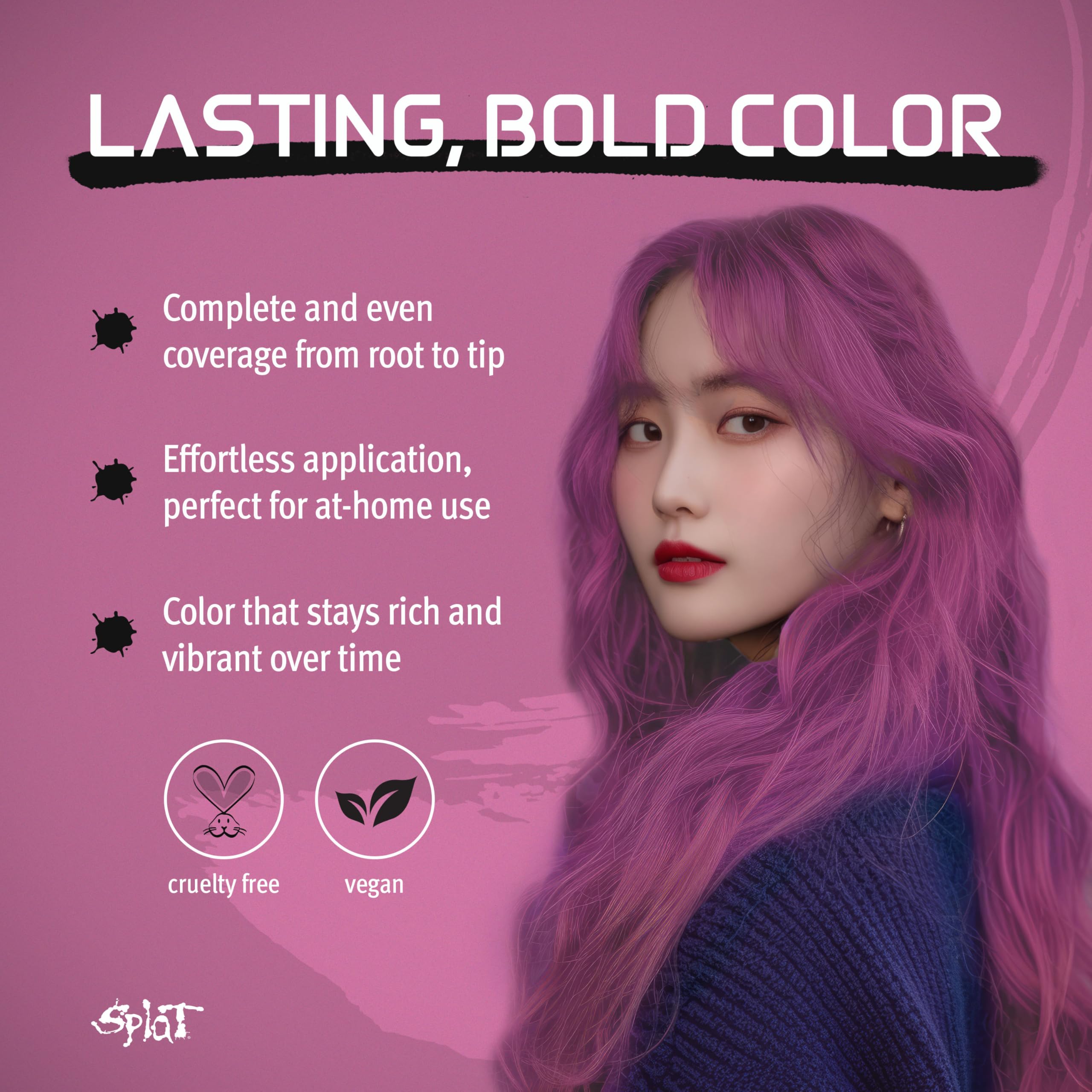 Splat Midnight Rosetta Semi Permanent Hair Dye Kit for Blondes 1 Application (Set) - Thumbnail 2