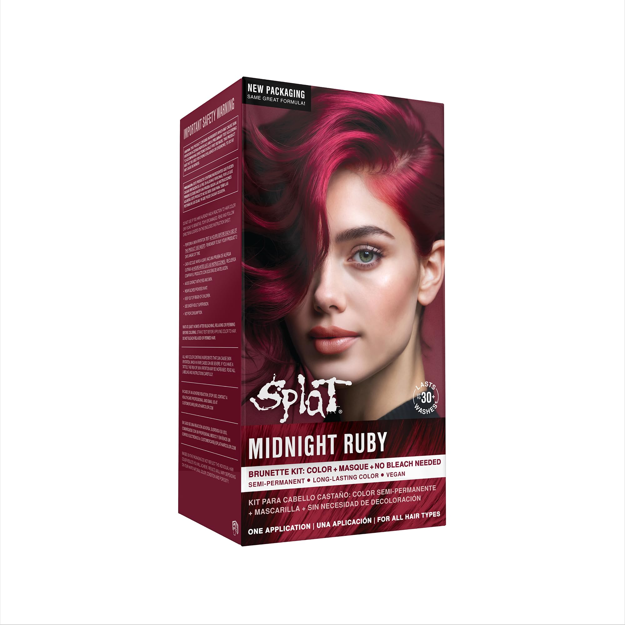 Splat Vegan and Cruelty Free Semi Permanent Hair Color Dye