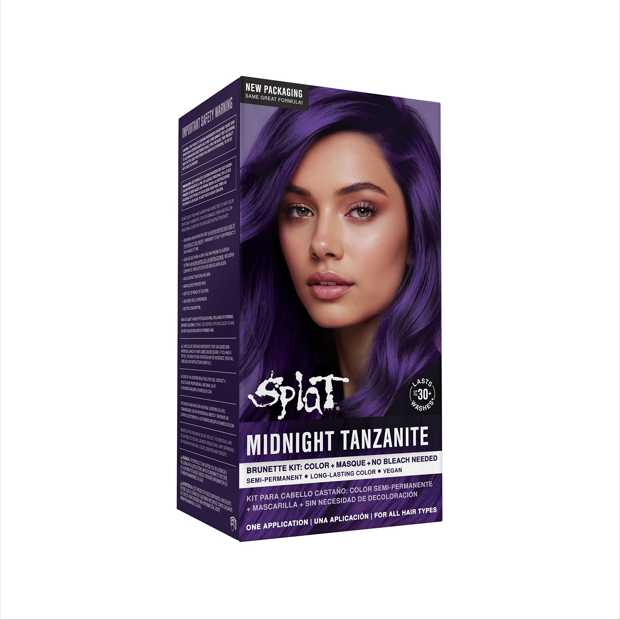 Splat | Midnight Complete Kit | Hair Dye | Semi Permanent | | Vegan and Cruelty