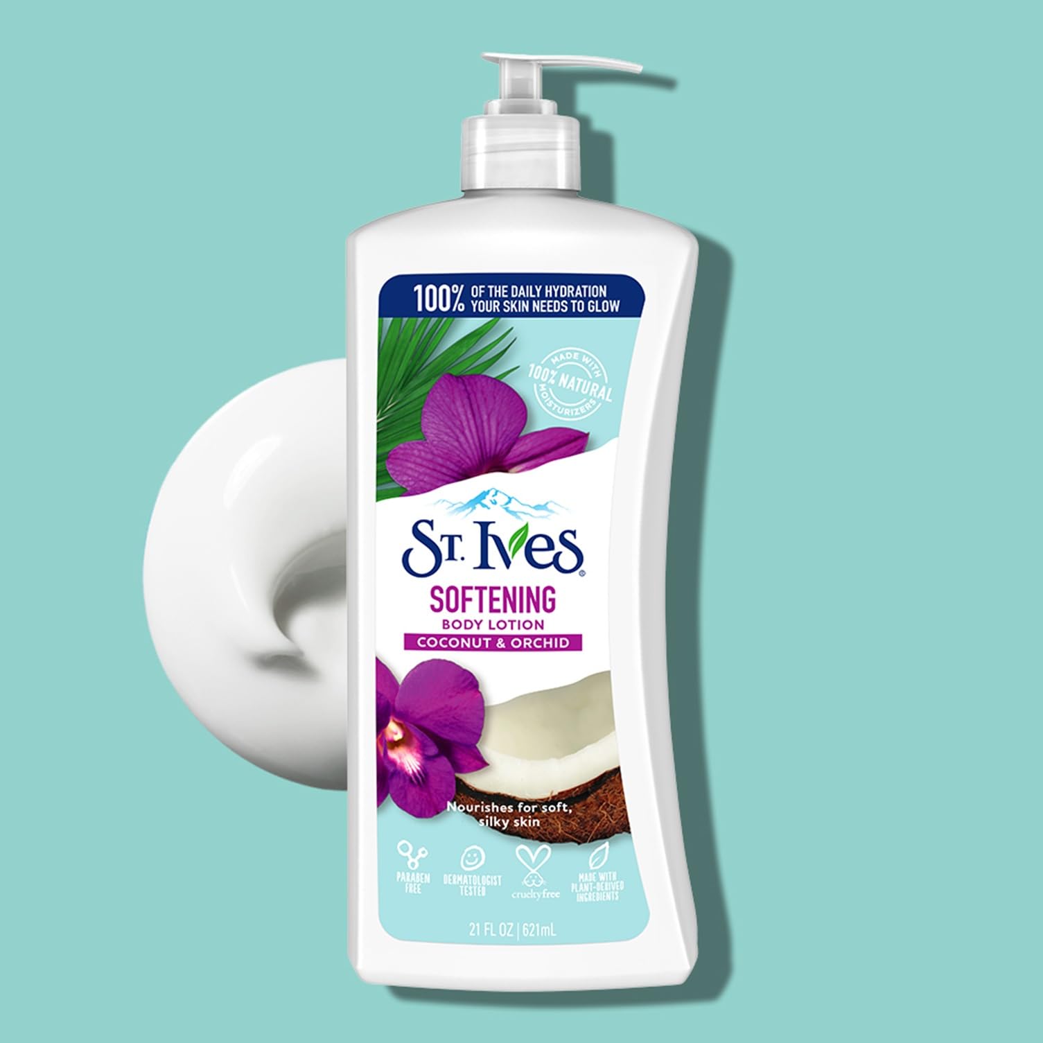 St. Ives Softening Body Lotion Coconut Orchid Extract 21 oz - Thumbnail 2