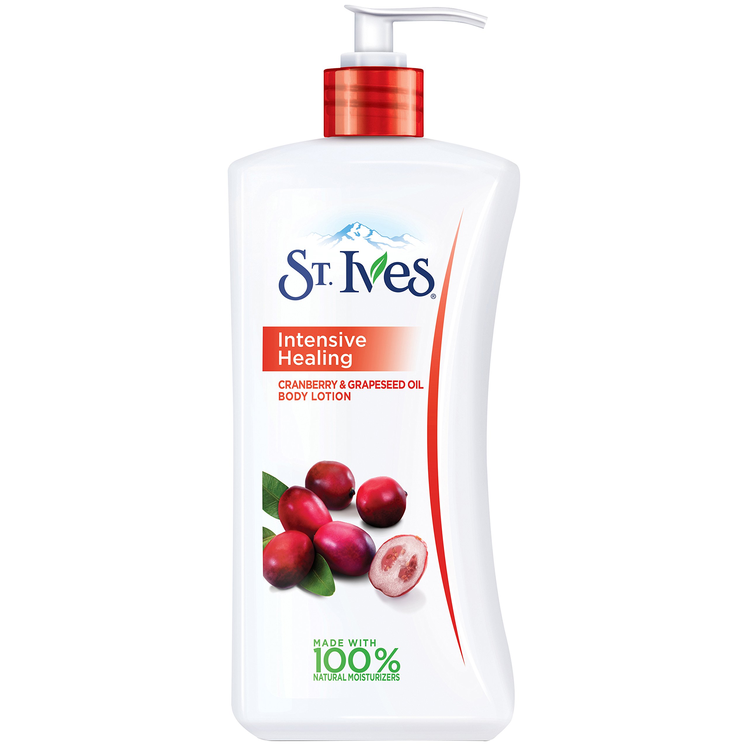 St. Ives Intensive Healing Body Lotion Cranberry and Grapeseed Oil 21 oz
