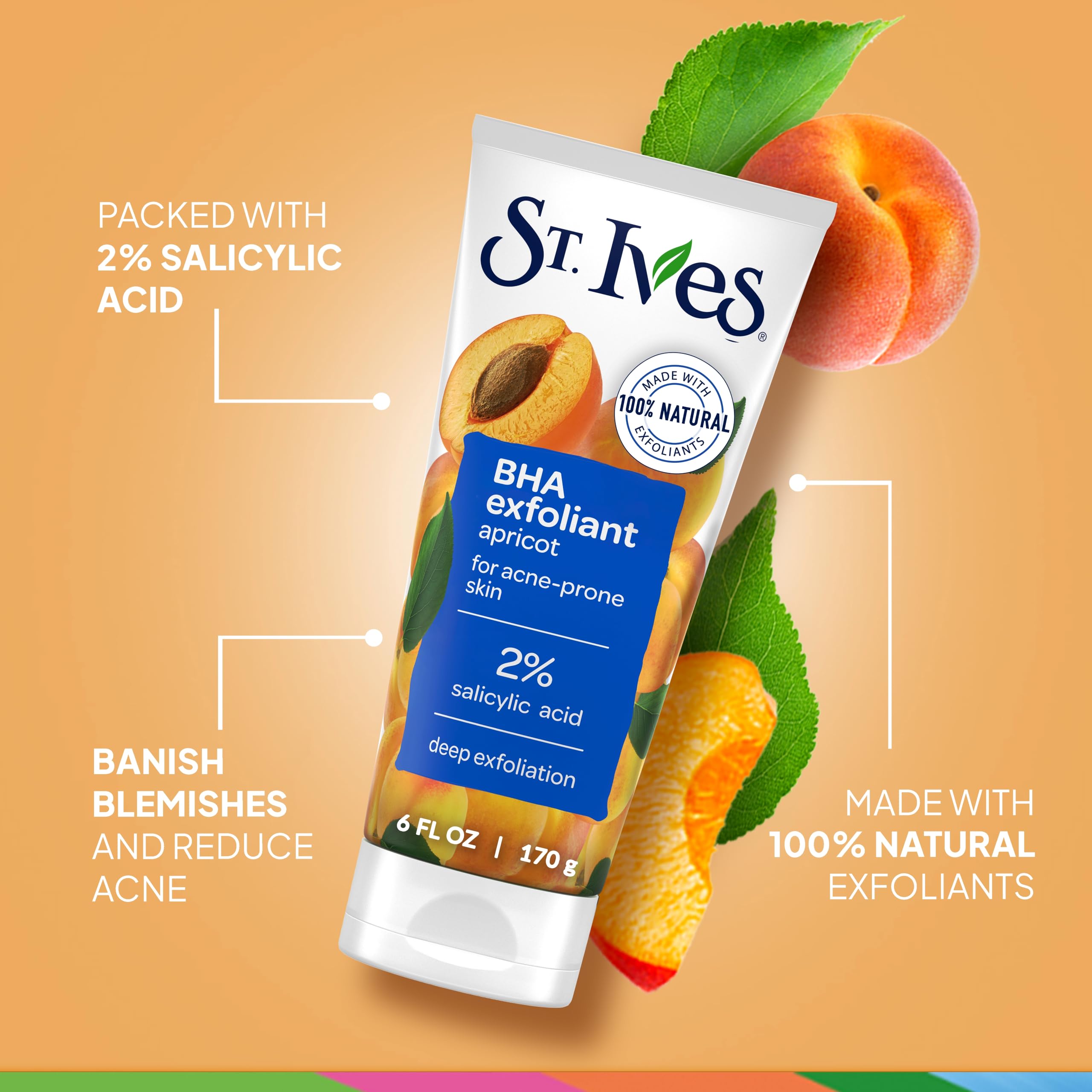 St. Ives Acne Control Face Scrub Deeply Exfoliates and Prevents Acne for Smooth - Thumbnail 2
