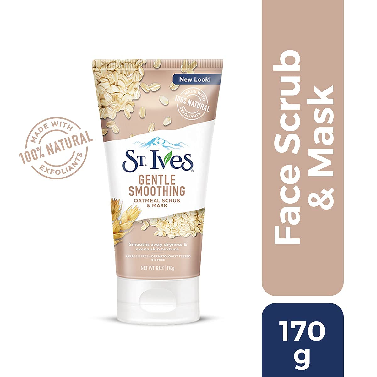 St. Ives Nourishing and Smoothing Face Scrub and Mask With Oats 6 oz - Thumbnail 2