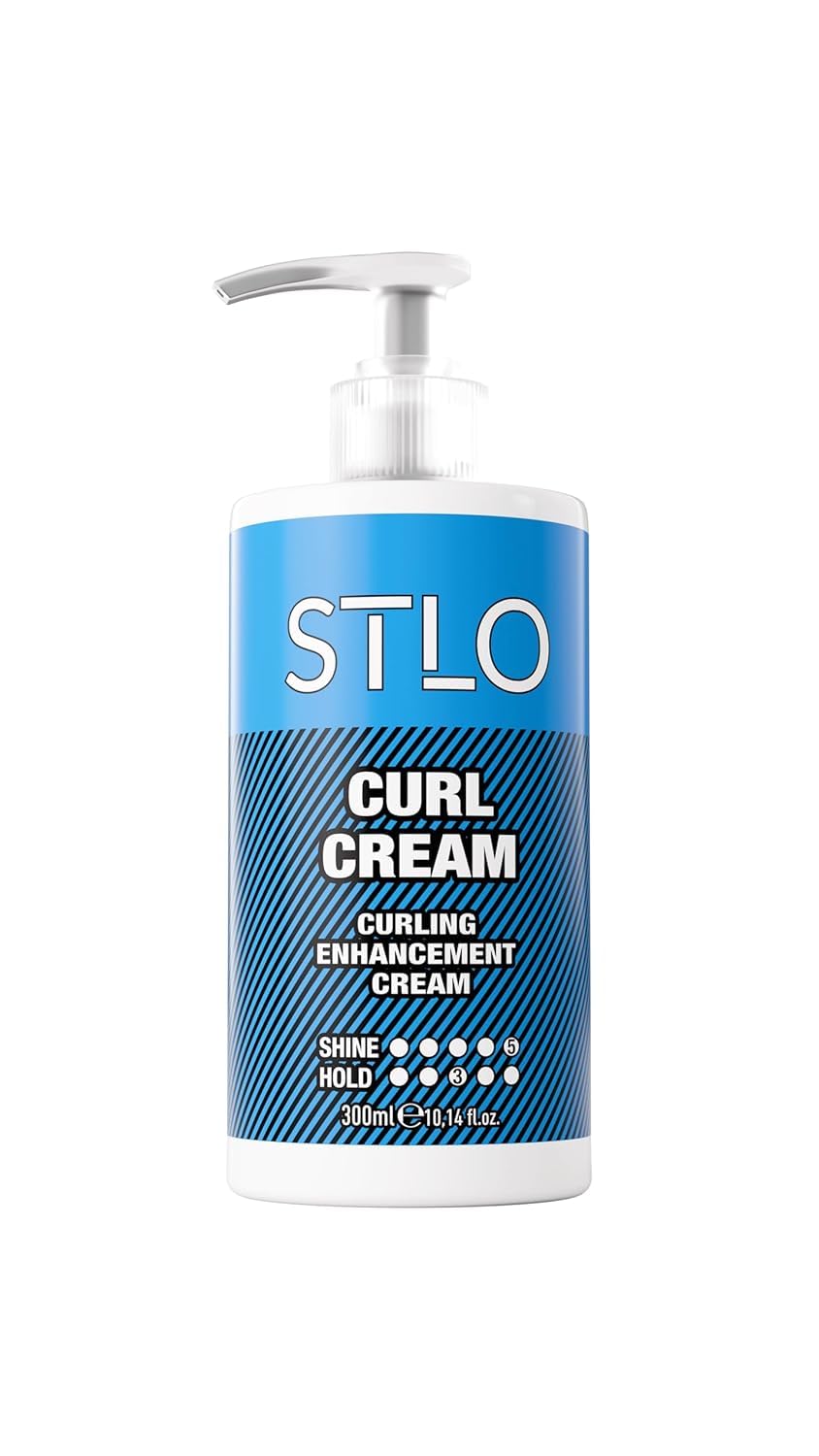 Stlo Moisture Rich Curl Cream Enhances Shine and Frizz Control Defines Natural
