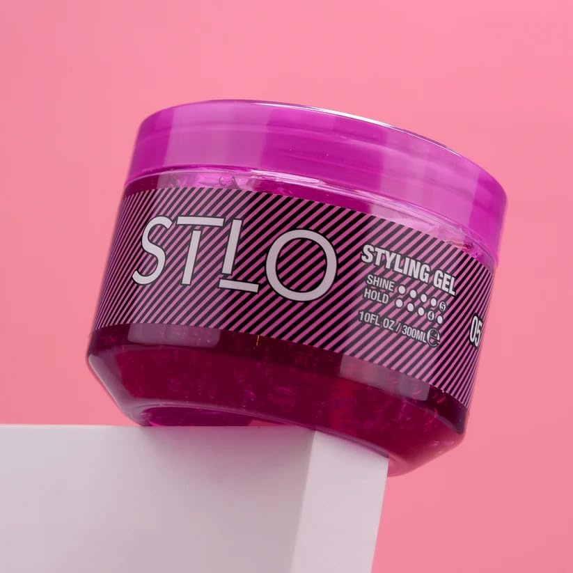 Stlo Gloss Finish Styling Gel Flexible Strong Hold No Flakes Moisture Lock for - Thumbnail 2