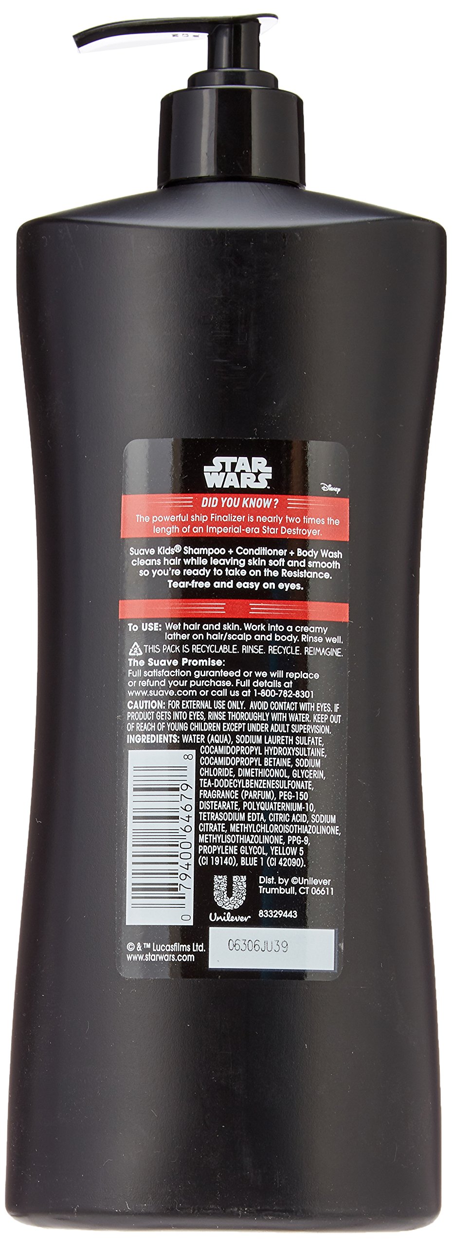 Suave Kids 3 In 1: Shampoo + Conditioner+ Body Wash Star Wars Kylo Ren - Thumbnail 2