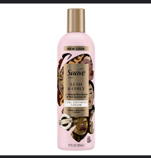 Suave Professionals for Natural Hair Shea Butter and Coconut Oil for Wavy To