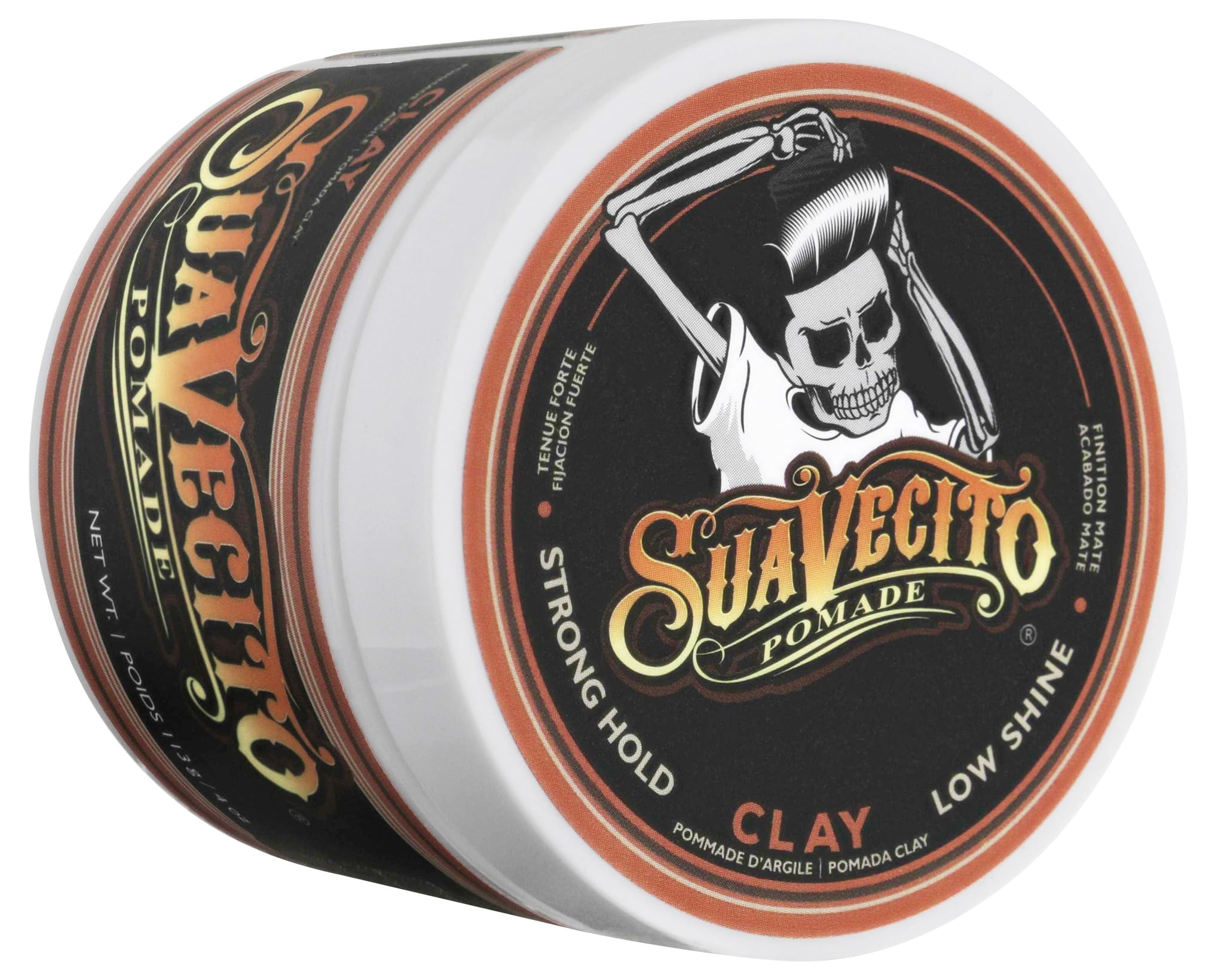 Suavecito Pomade Firme Clay 1 Pack Strong Hold Low Shine Matte Hair Pomade for - Thumbnail 2
