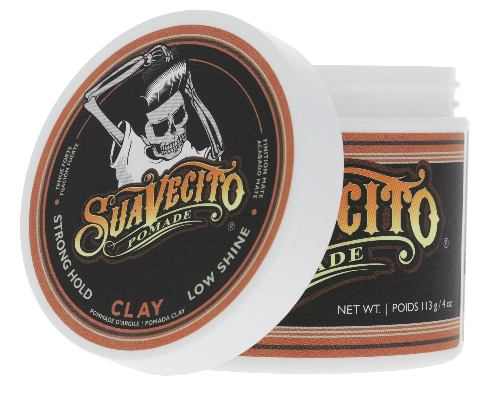 Suavecito Pomade Firme Clay 1 Pack Strong Hold Low Shine Matte Hair Pomade for - Thumbnail 3