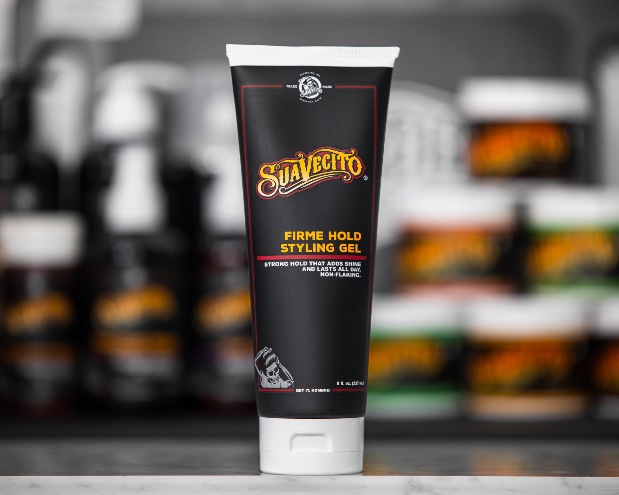 Suavecito Firme Hold Styling Gel Original Scent High Shine Alcohol Free Won't - Thumbnail 2