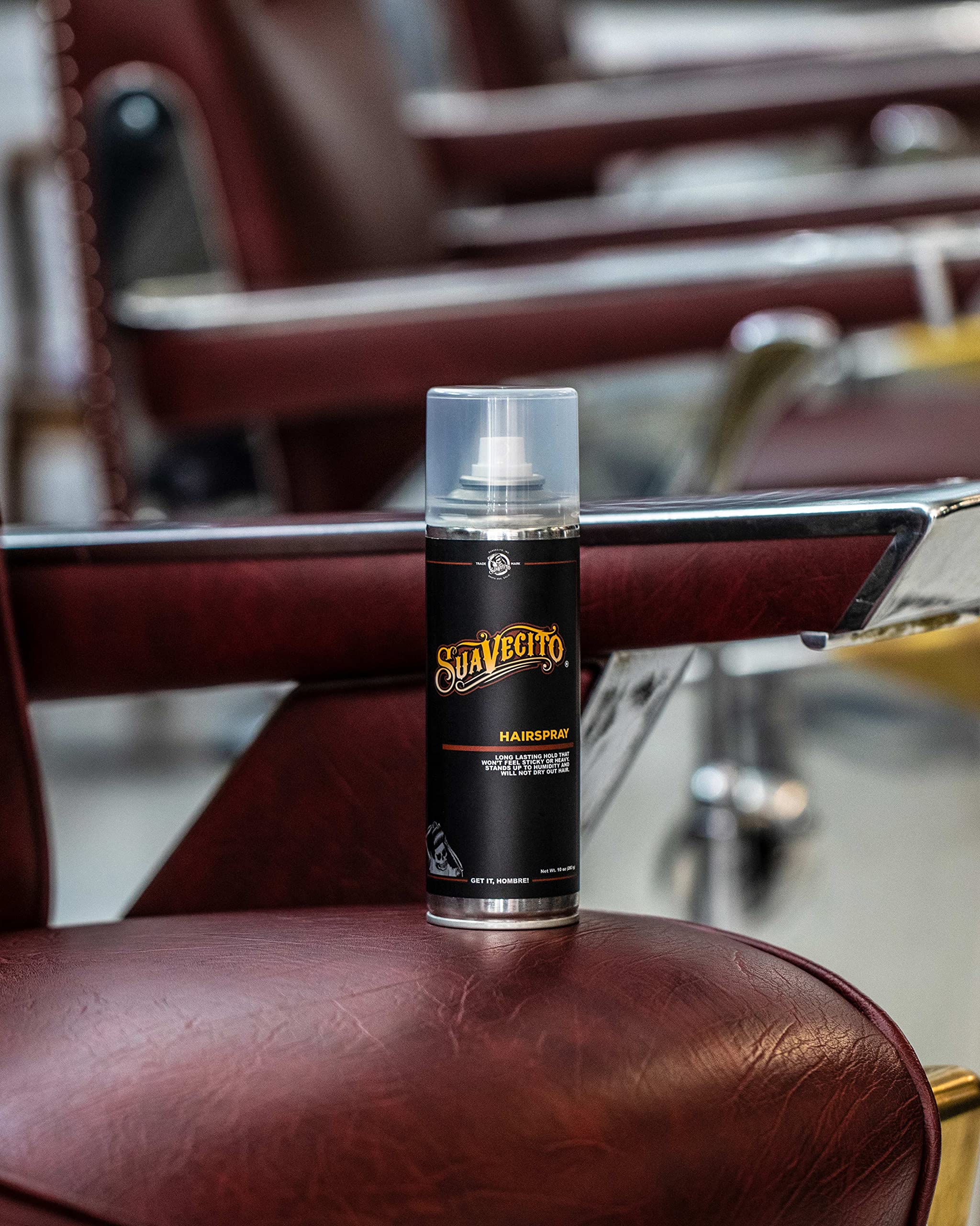 Suavecito Hairspray Brushable Strong Hold Flexible Finish Won't Flake Medium