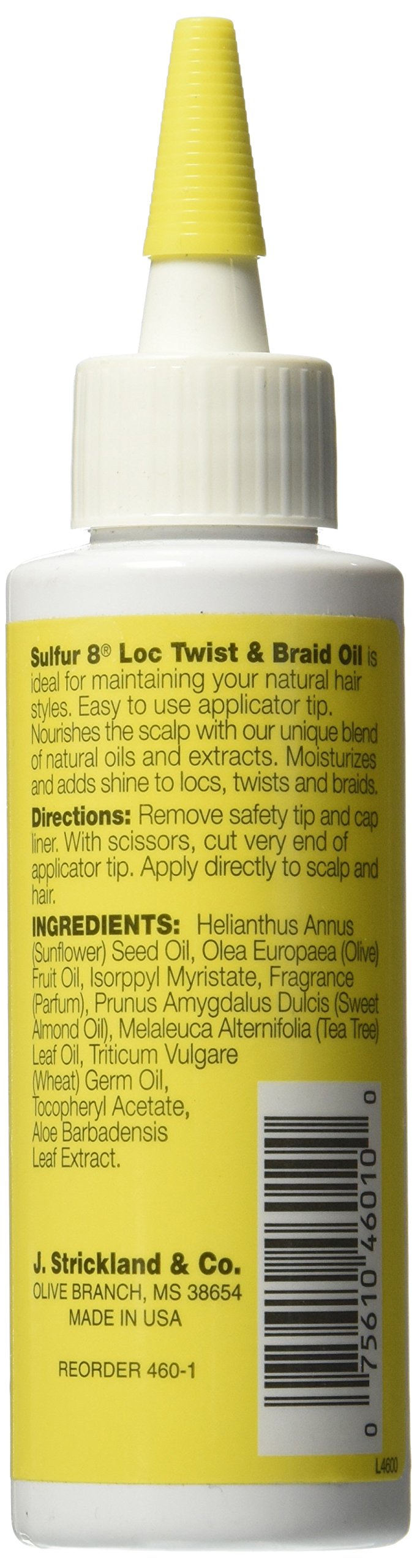 Sulfur 8 Loc Twist Braid Oil Moisturizing Hair Scalp Oil for Locs Twists Braids - Thumbnail 2