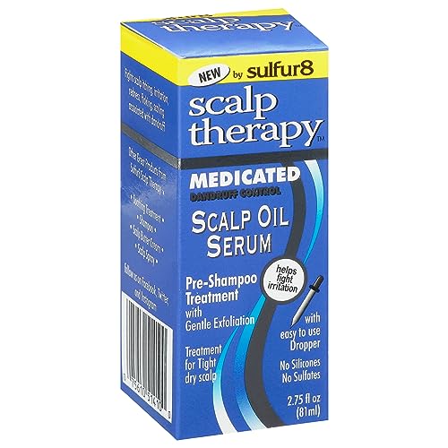 Sulfur 8 Medicated Scalp Thereapy Oil Serum 2.75 Fl Oz Pre Shampoo Treatment - Thumbnail 2