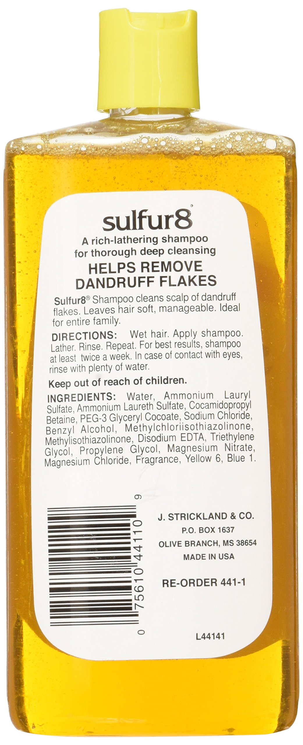 Sulfur8 Shampoo Removes Dandruff Flakes Restores Scalp Ph Balance Cleansing - Thumbnail 2