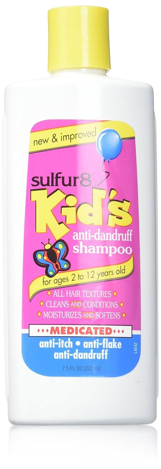 Sulfur 8 Anti Dandruff Shampoo for Kids Gentle Medicated Dandruff Control for - Thumbnail 2