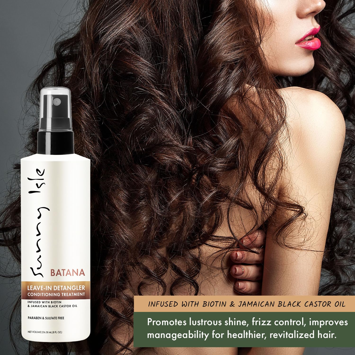 Sunny Isle Batana Leave In Detangler Conditioning Treatment Infused With Biotin - Thumbnail 2