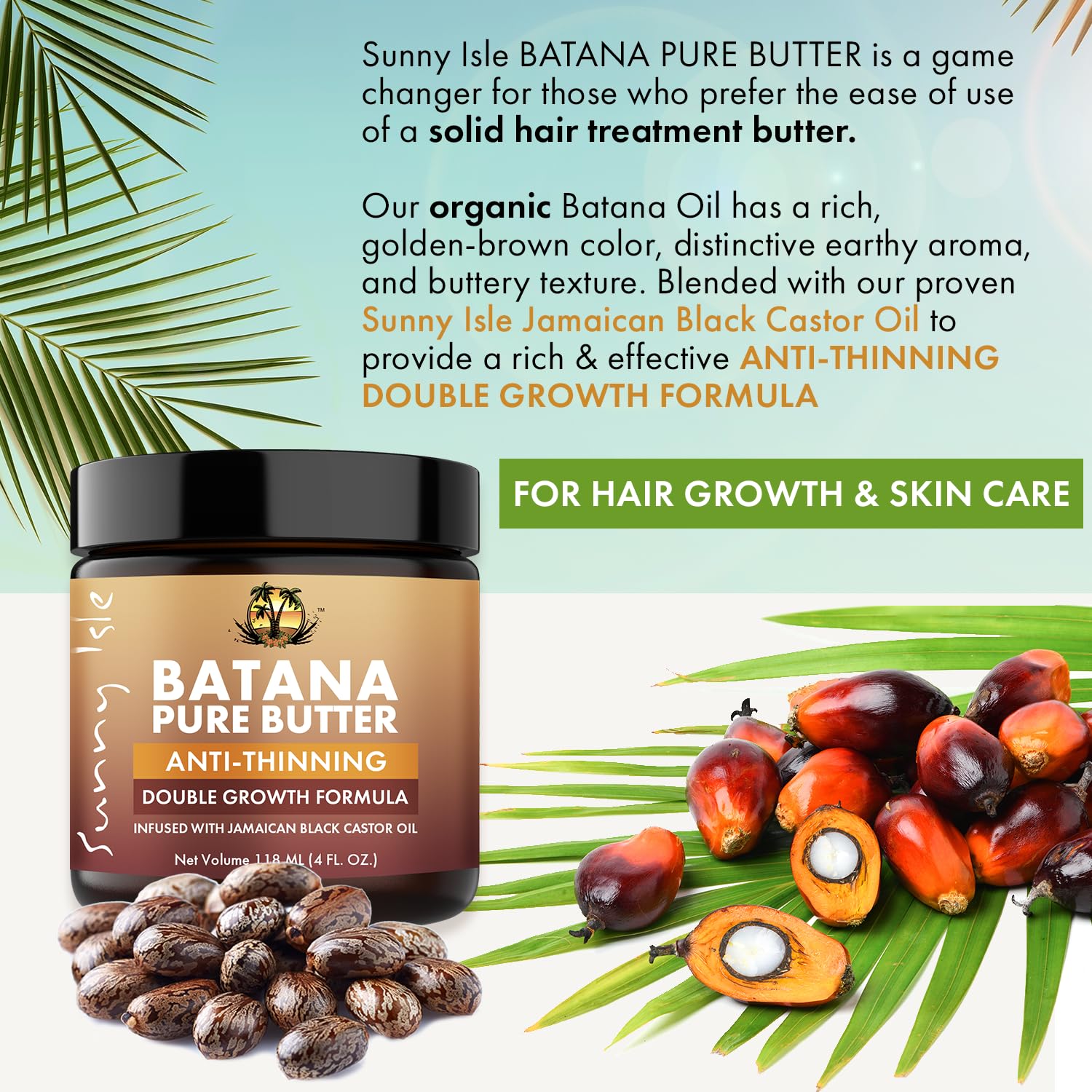 Sunny Isle Anti Thinning Batana Pure Butter | Infused With Jamaican Black - Thumbnail 2