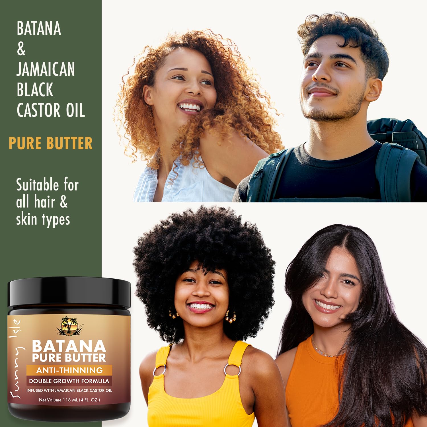 Sunny Isle Anti Thinning Batana Pure Butter | Infused With Jamaican Black - Thumbnail 3