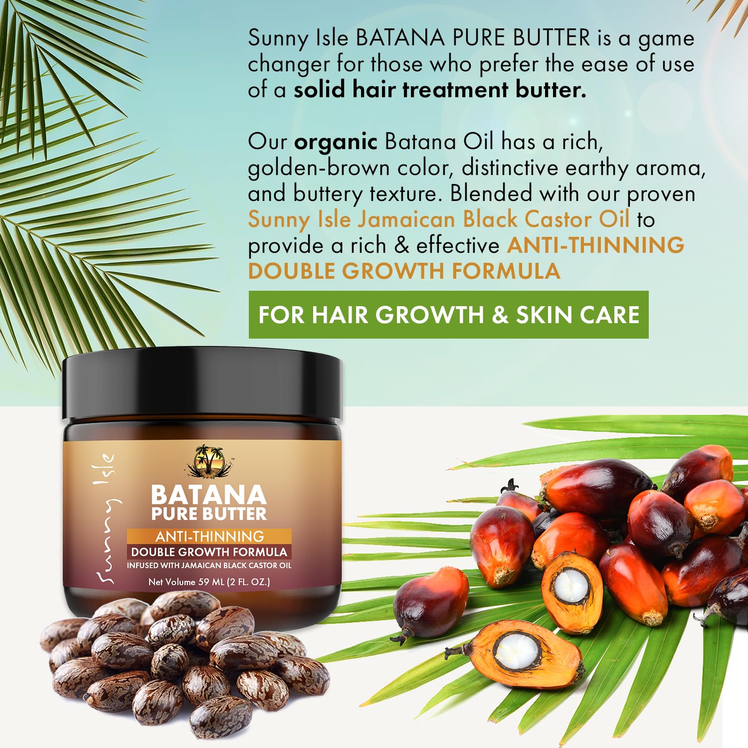 Sunny Isle Anti Thinning Batana Pure Butter | Infused With Jamaican Black - Thumbnail 2