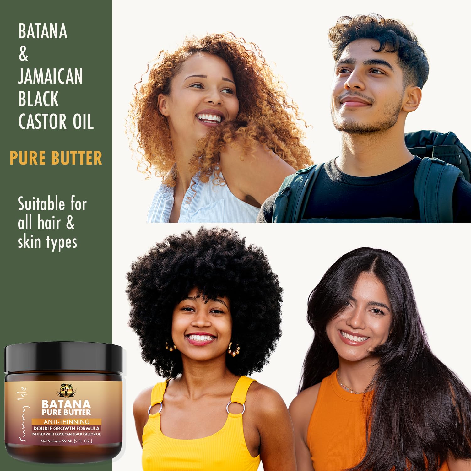 Sunny Isle Anti Thinning Batana Pure Butter | Infused With Jamaican Black - Thumbnail 3