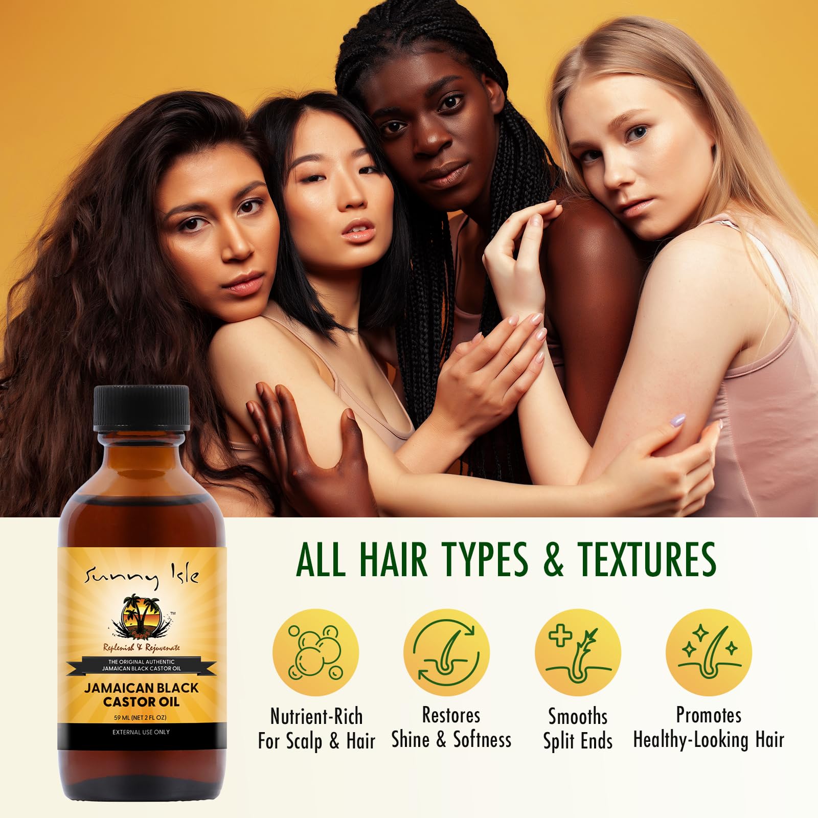 Sunny Isle Jamaican Black Castor Oil | 100% Natural for Hair Scalp and Skin - Thumbnail 3