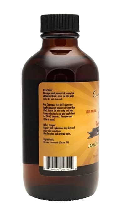 Sunny Isle Jamaican Castor Oil Black 118 ml (4 oz) - Thumbnail 2