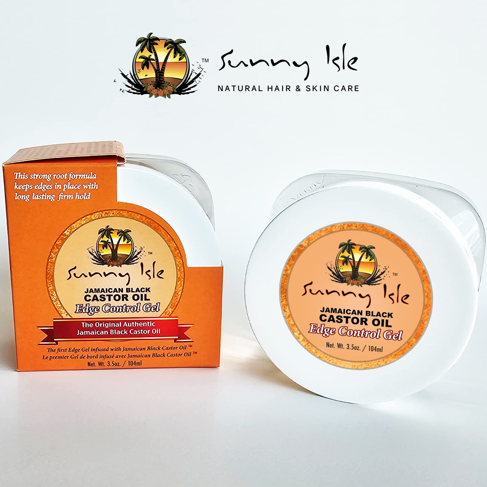 Sunny Isle Jamaican Black Castor Oil Edge Control Gel Adds Moisture Shine To